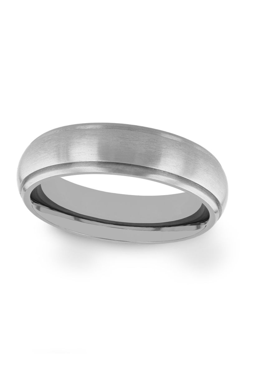 Domed Satin Finish Lightweight Band in Titanium