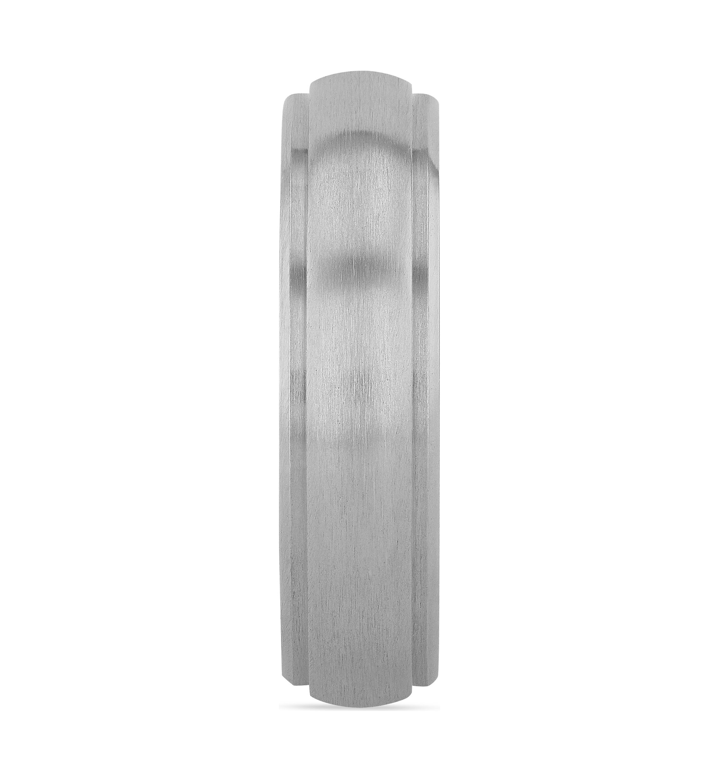 Domed Satin Finish Lightweight Band in Titanium