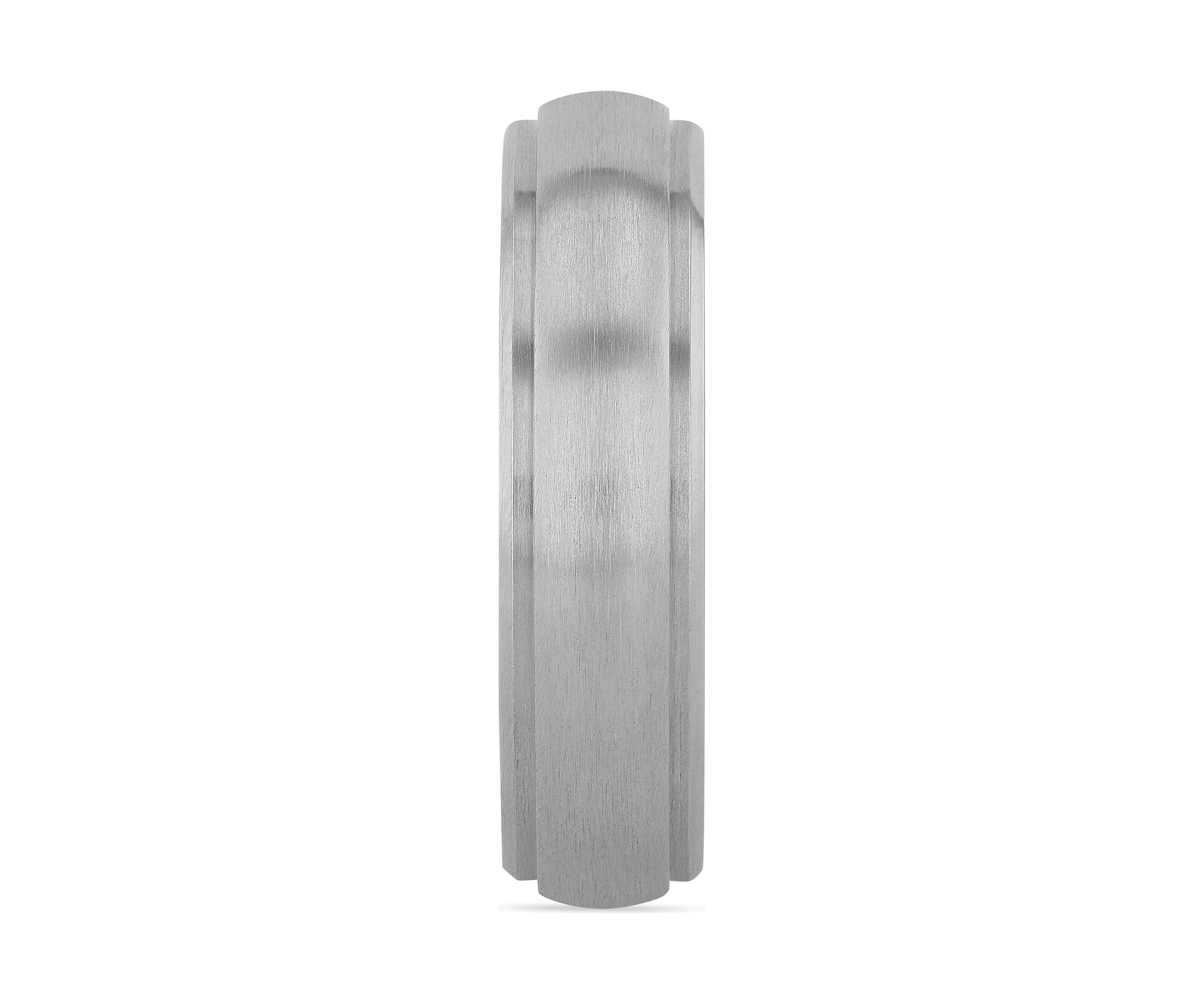 Domed Satin Finish Lightweight Band in Titanium