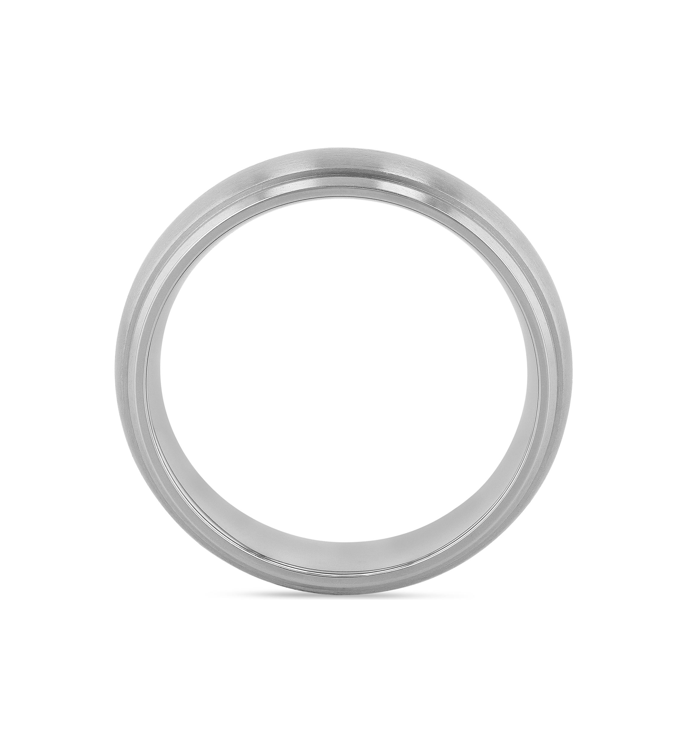 Domed Satin Finish Lightweight Band in Titanium