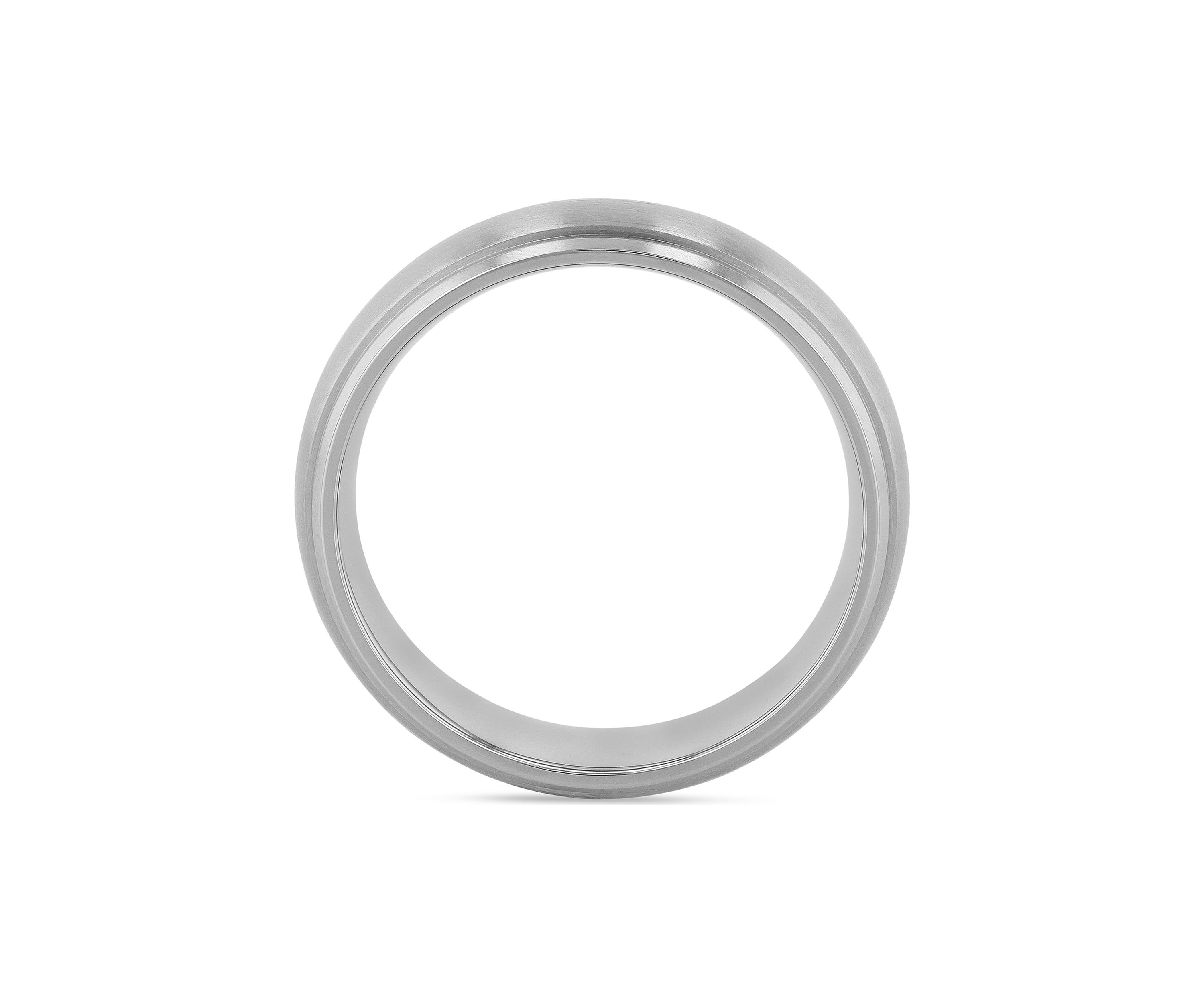 Domed Satin Finish Lightweight Band in Titanium