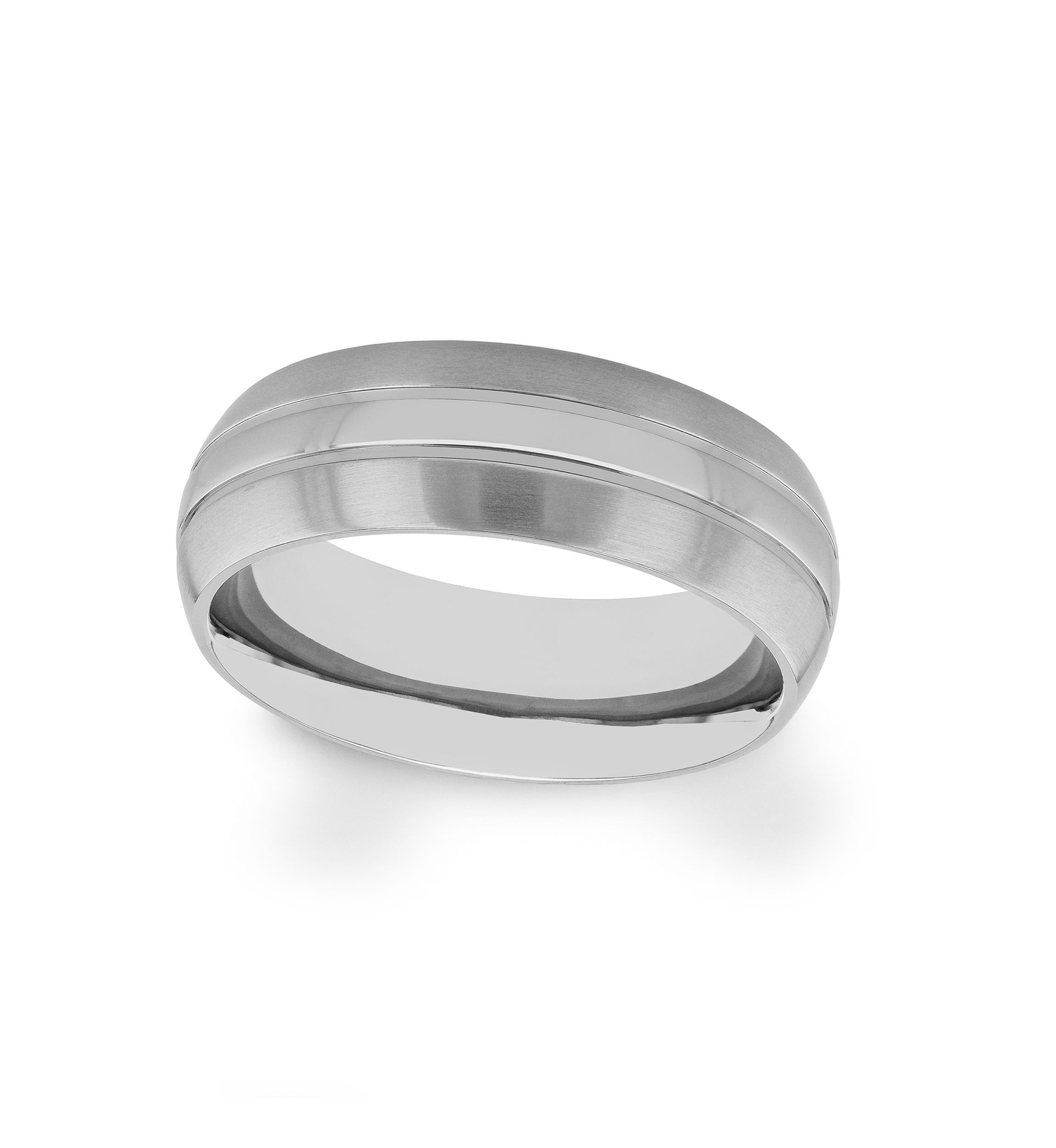 Grooved Lightweight Band in Titanium
