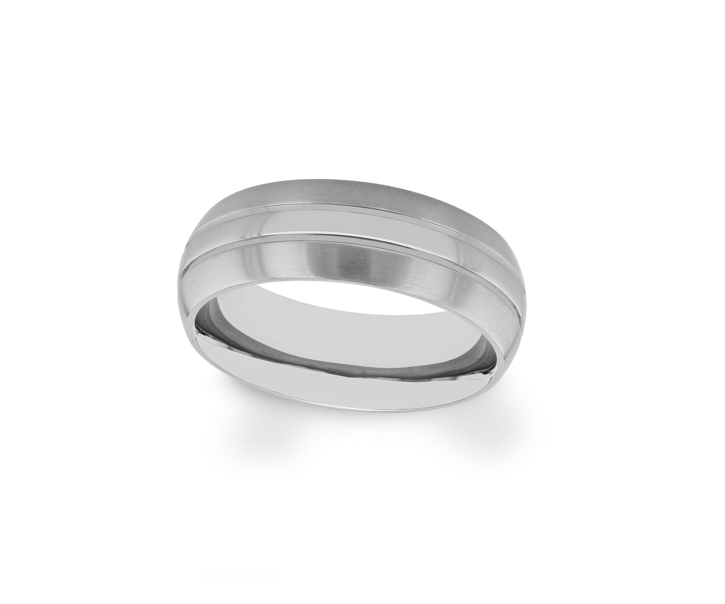 Grooved Lightweight Band in Titanium