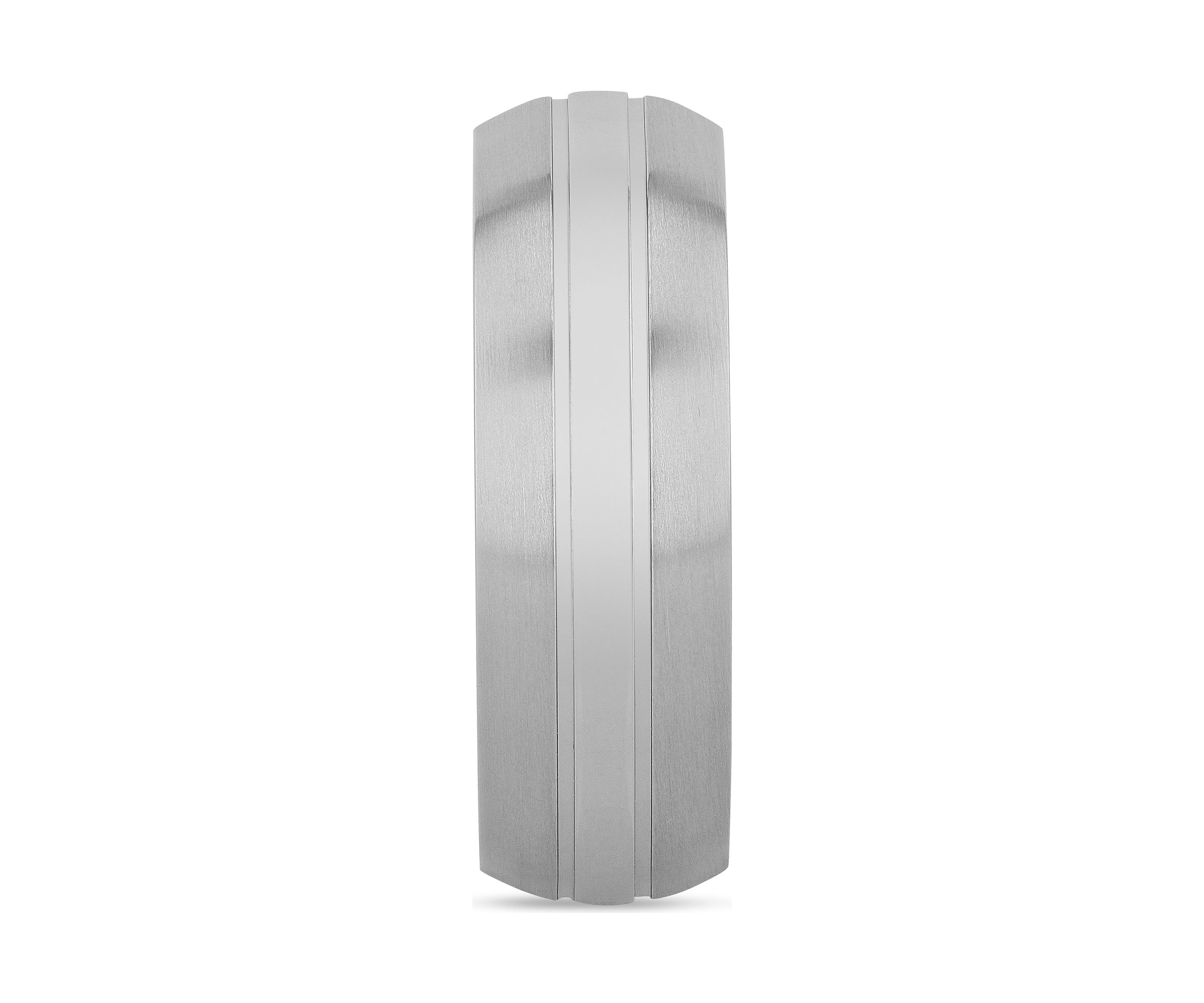 Grooved Lightweight Band in Titanium