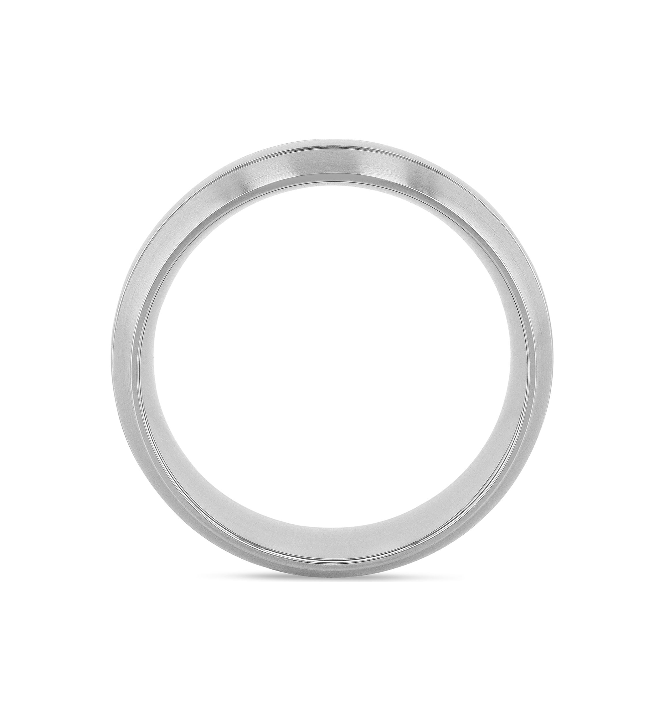 Grooved Lightweight Band in Titanium