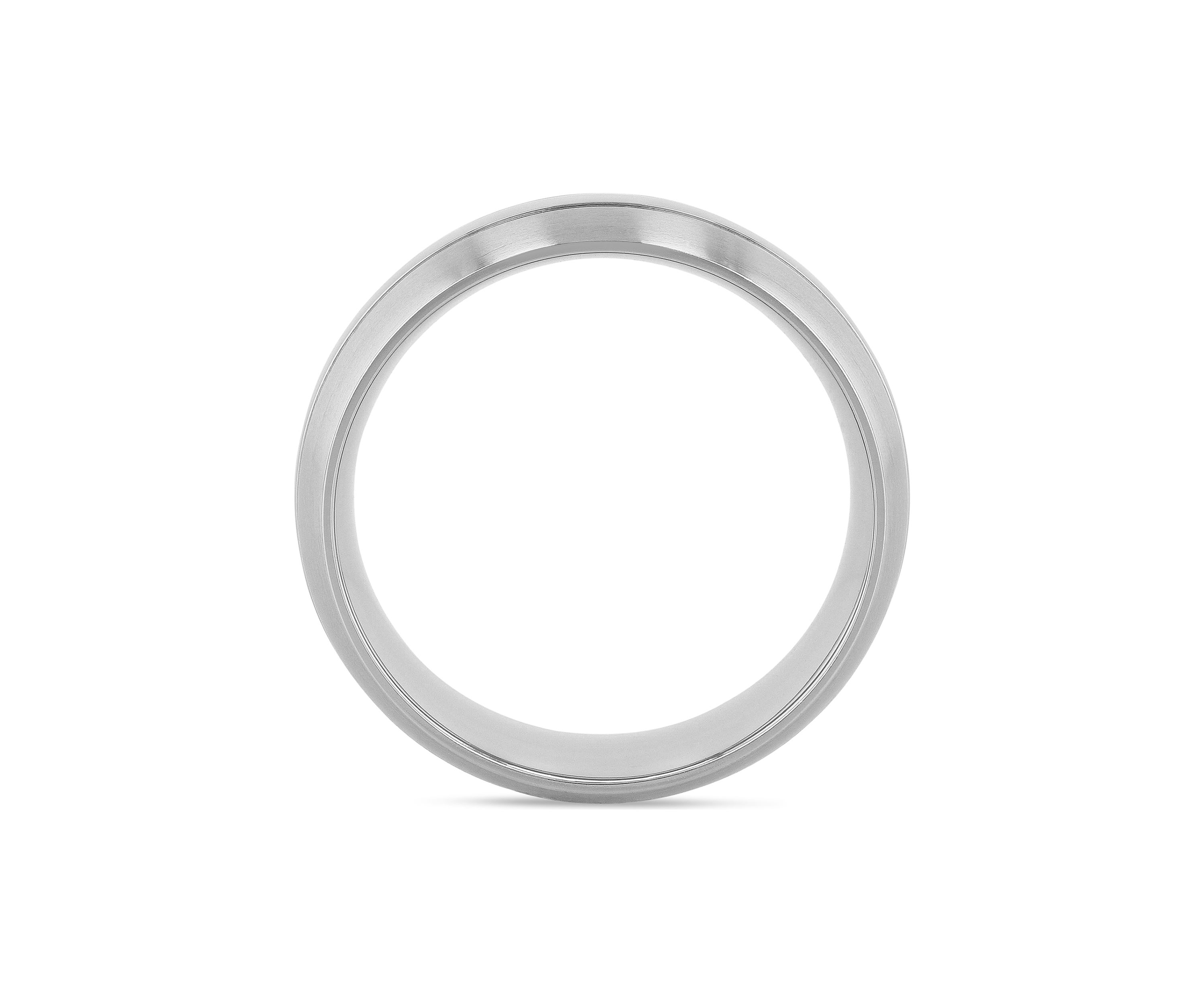 Grooved Lightweight Band in Titanium