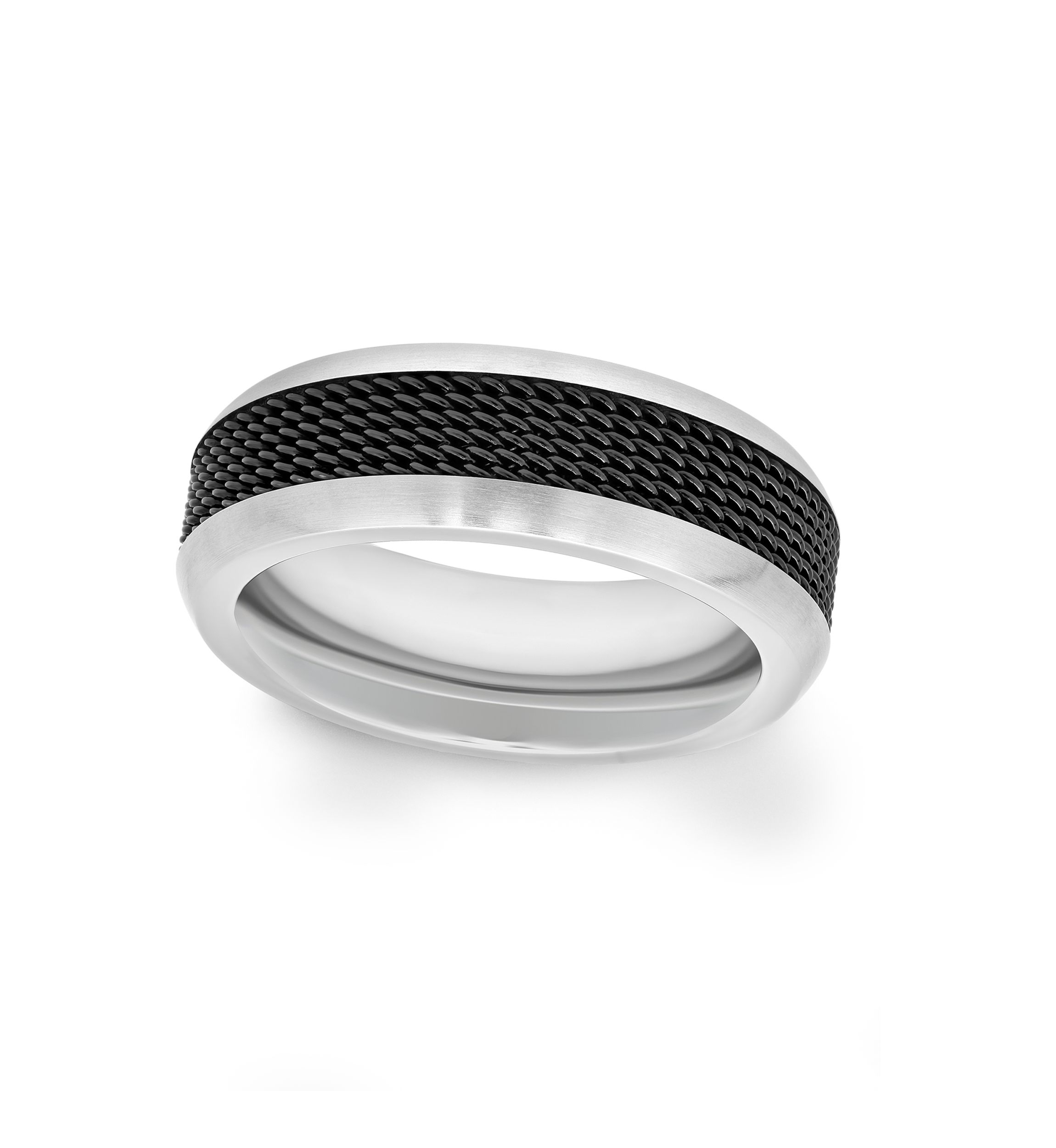 Mesh Trim Lightweight Band in Two-Tone Titanium