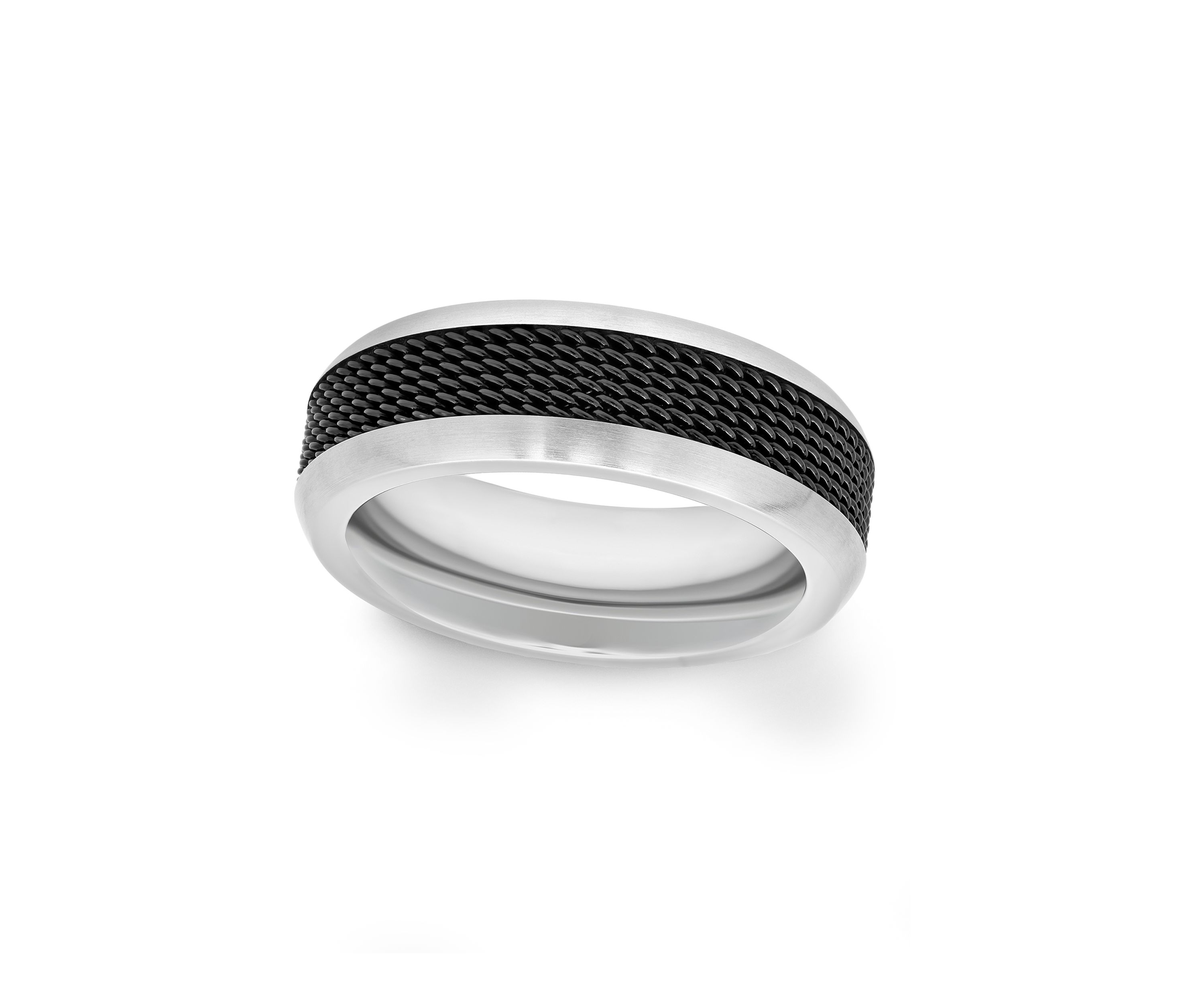 Mesh Trim Lightweight Band in Two-Tone Titanium