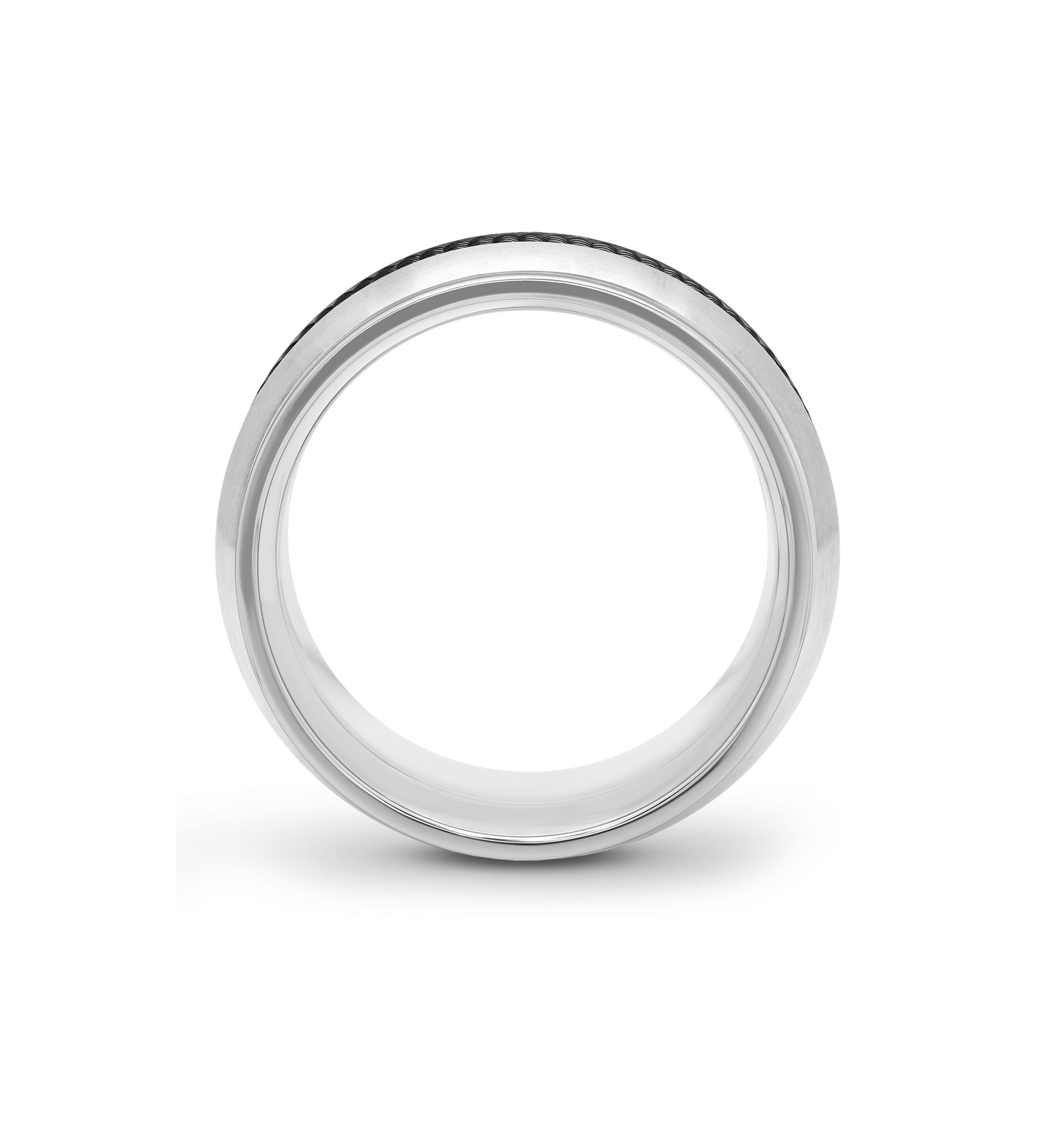 Mesh Trim Lightweight Band in Two-Tone Titanium