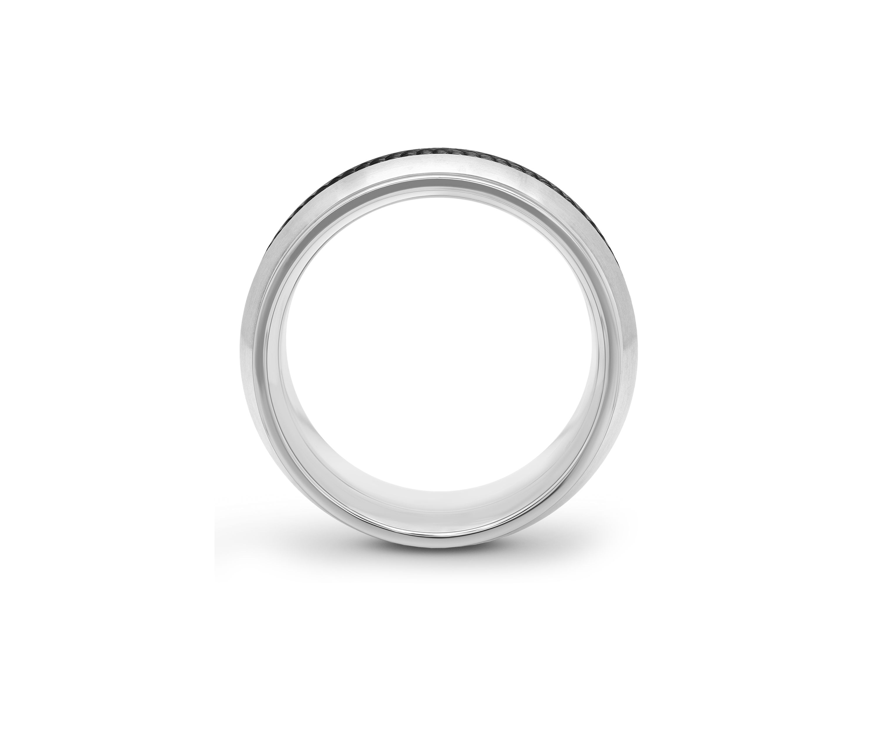 Mesh Trim Lightweight Band in Two-Tone Titanium