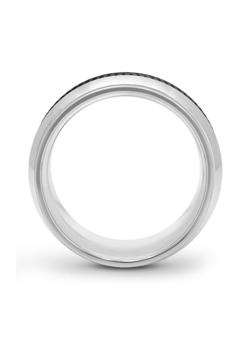Mesh Trim Lightweight Band in Two-Tone Titanium