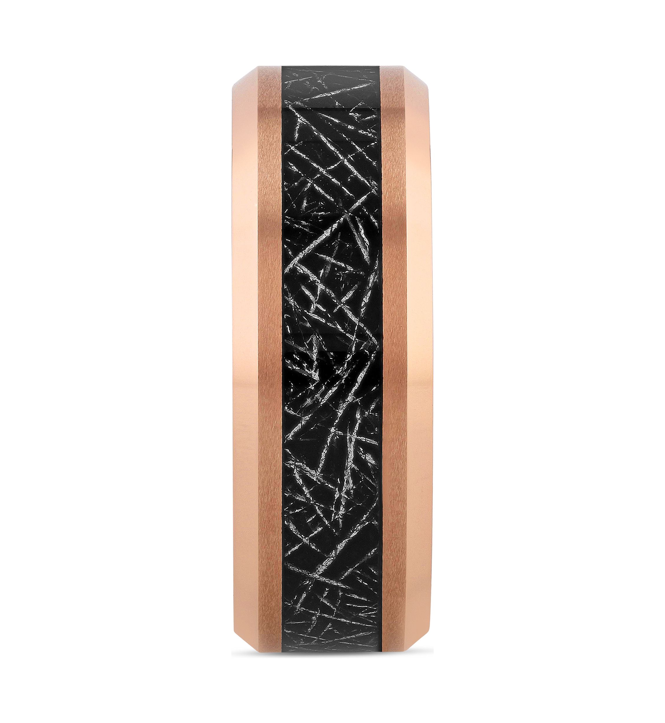 Beveled Edge Band in Rose-Tone Tantalum