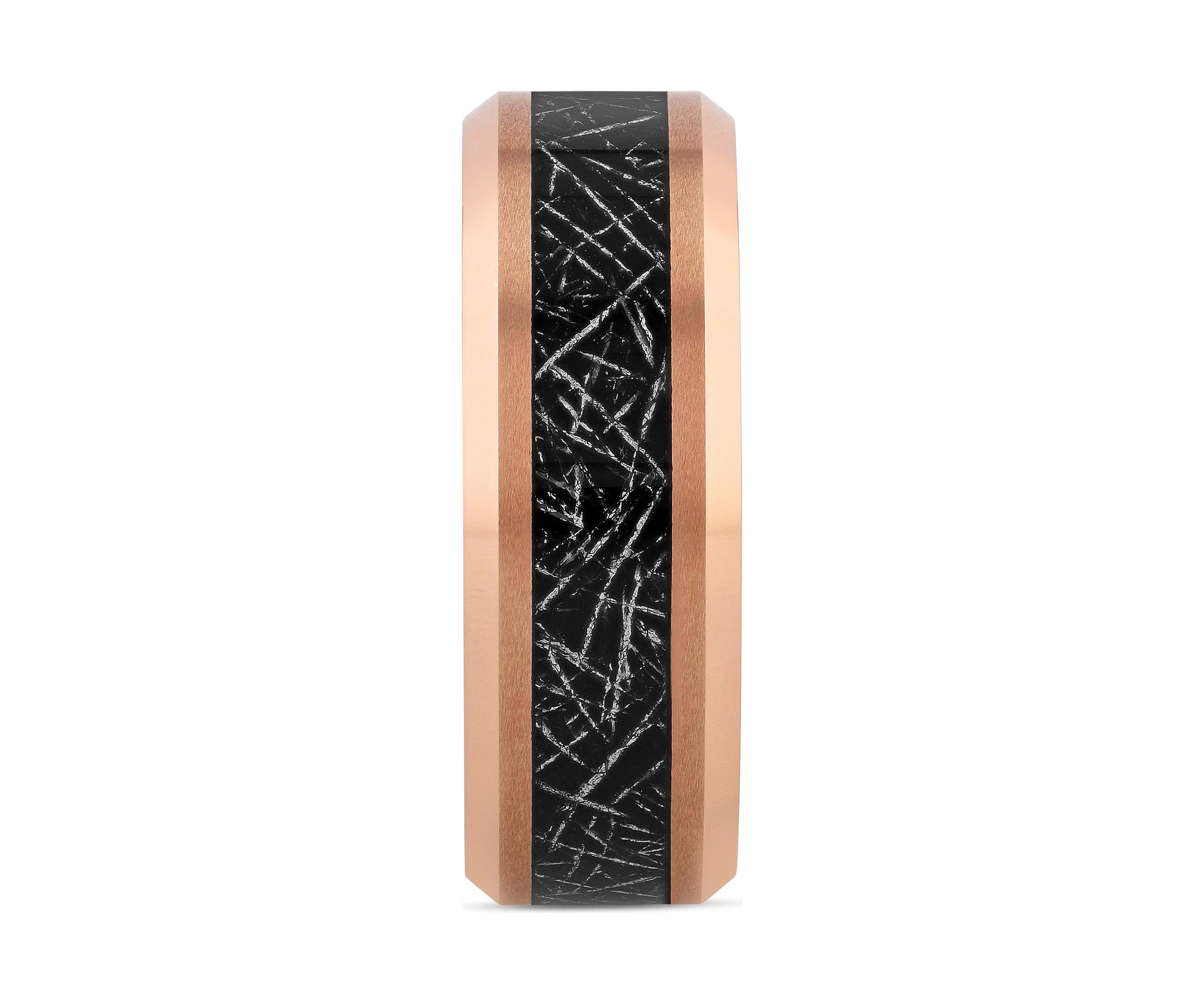 Beveled Edge Band in Rose-Tone Tantalum