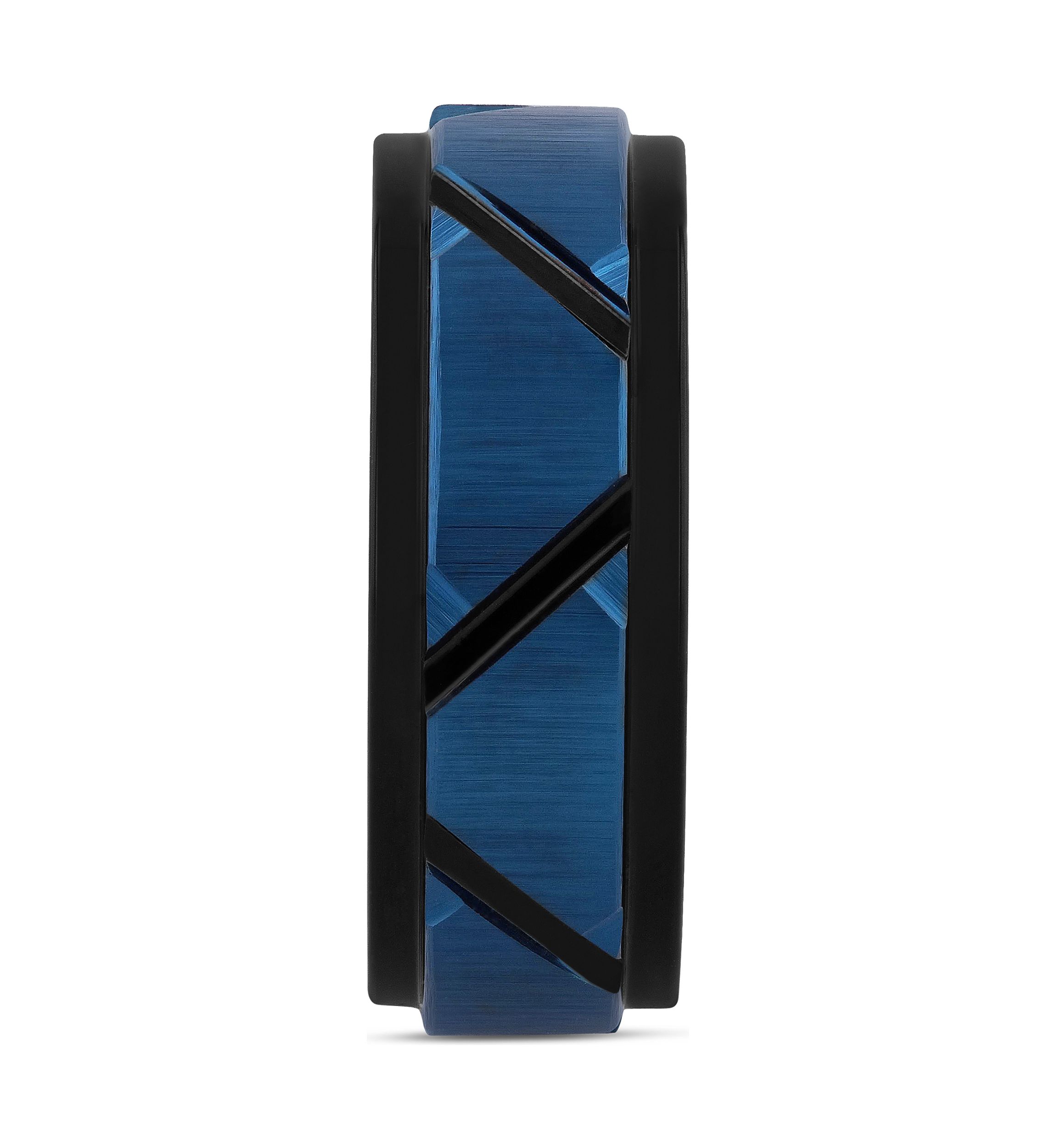 Geometric Step Edge Band in Two-Tone Tantalum