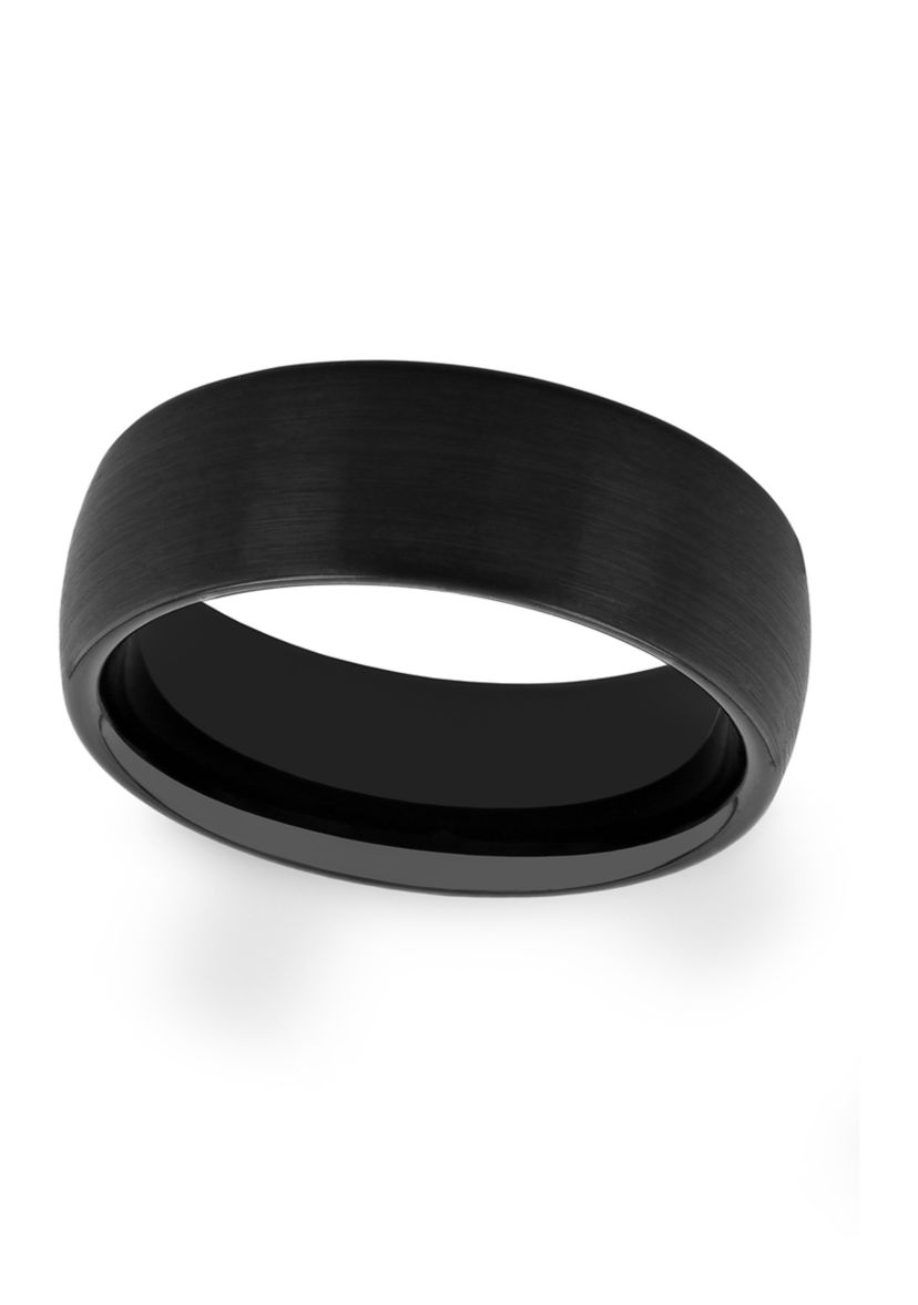 Satin Finish Band in Black Tantalum