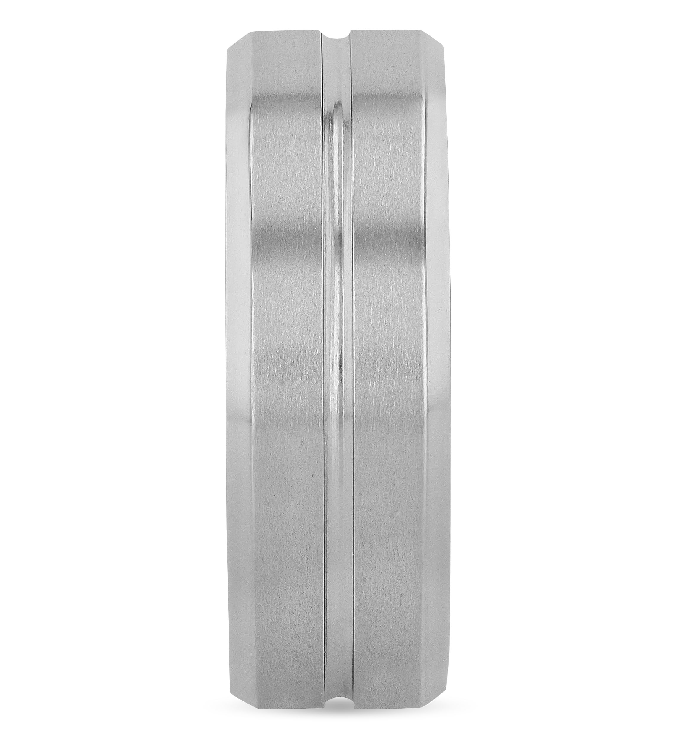 Grooved 8mm Brand in Titanium