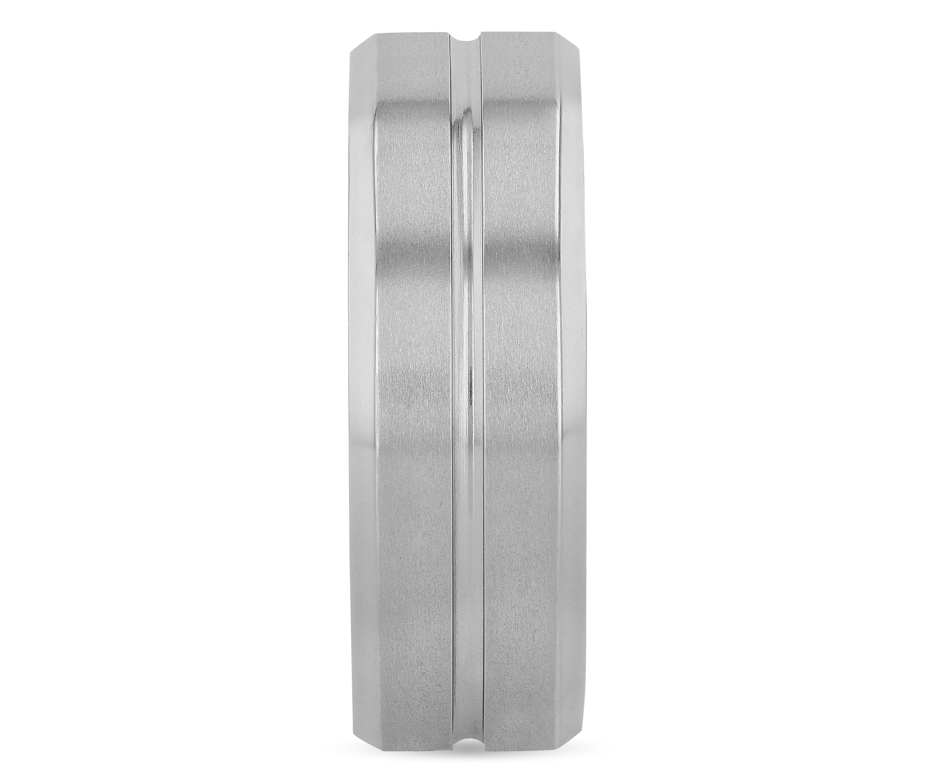 Grooved 8mm Brand in Titanium