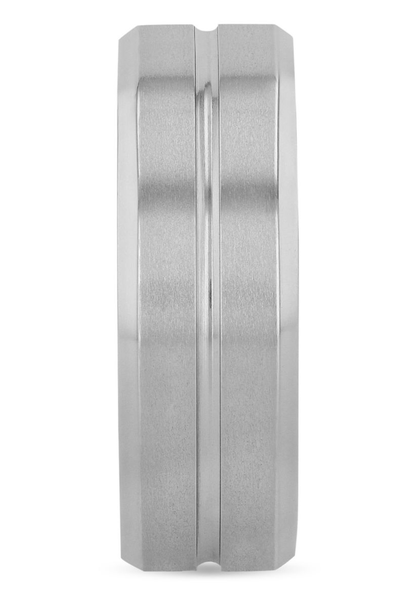 Grooved 8mm Brand in Titanium
