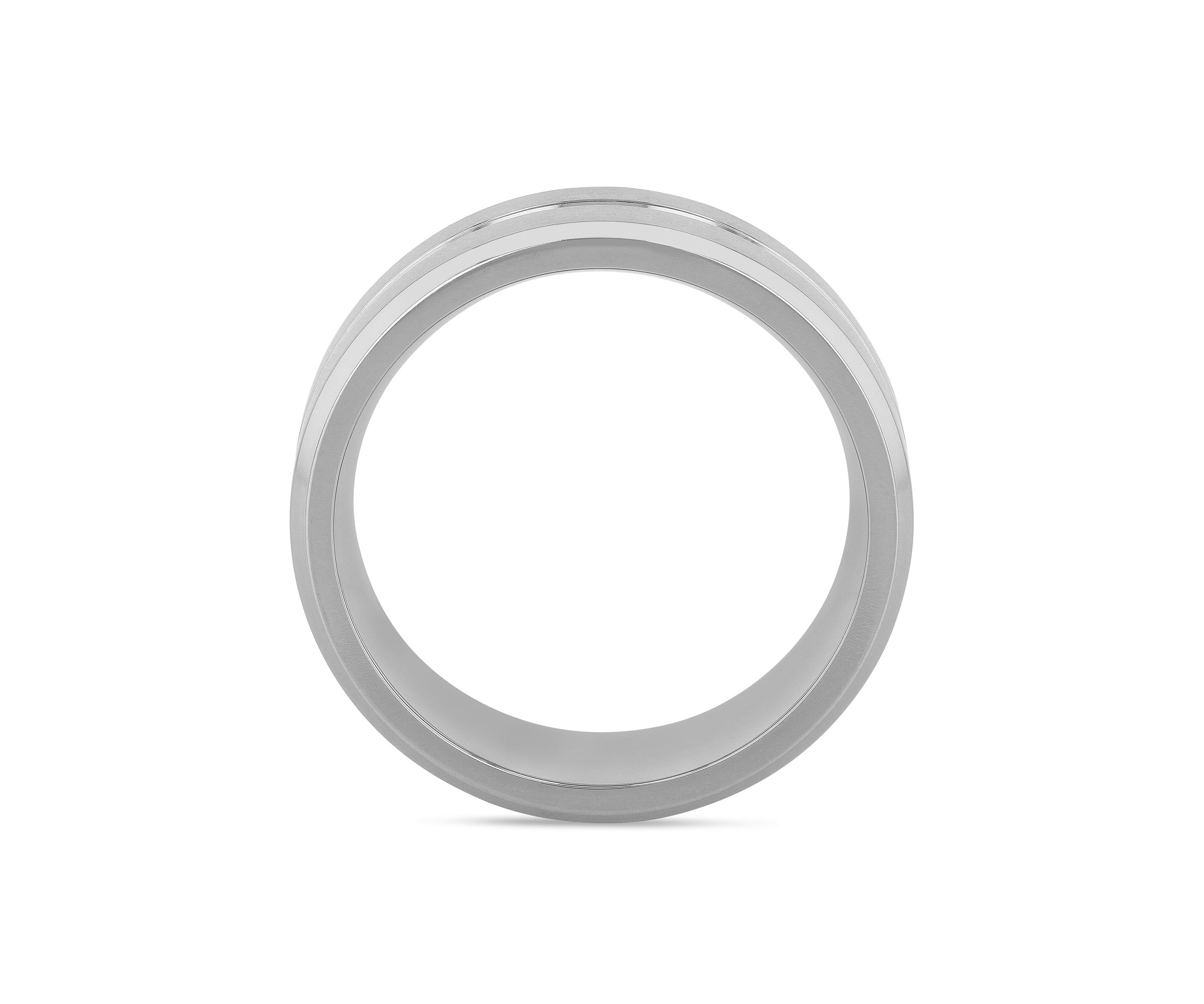 Grooved 8mm Brand in Titanium