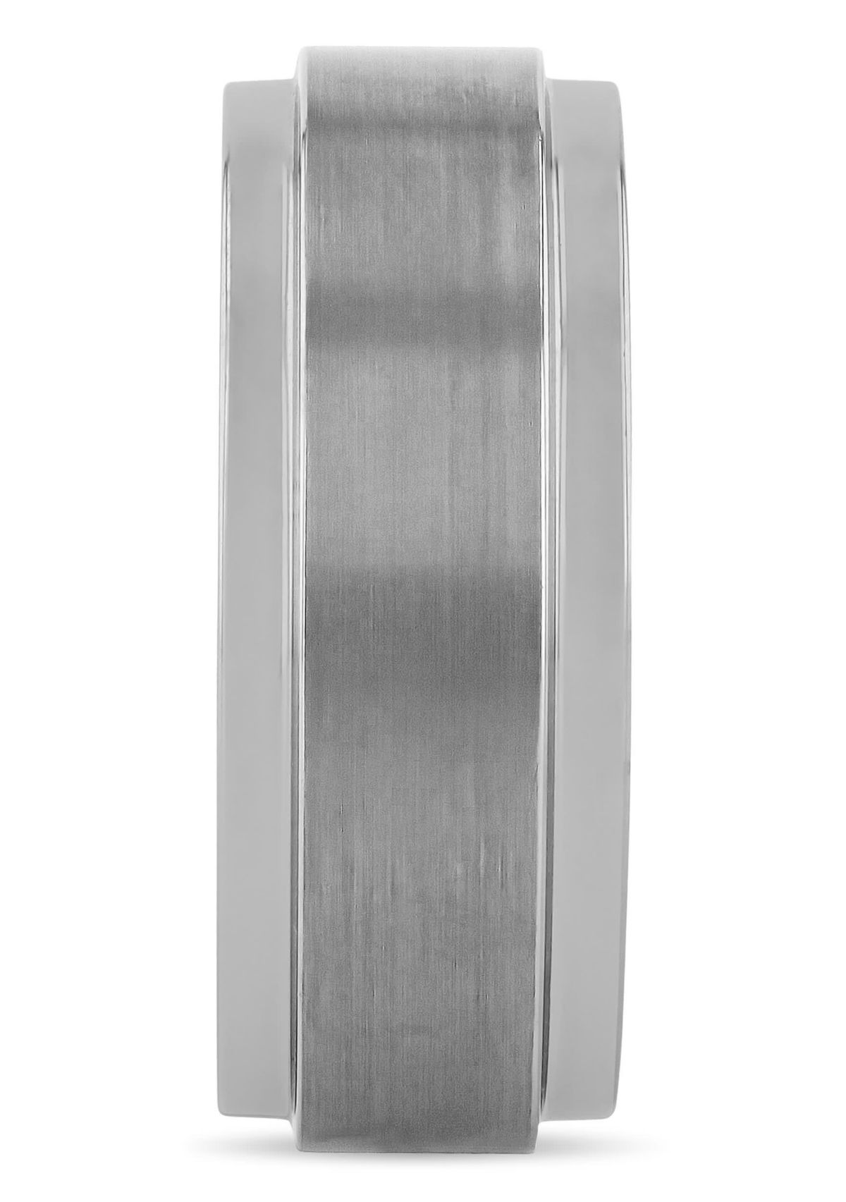 Step Edge 8mm Band in Tungsten