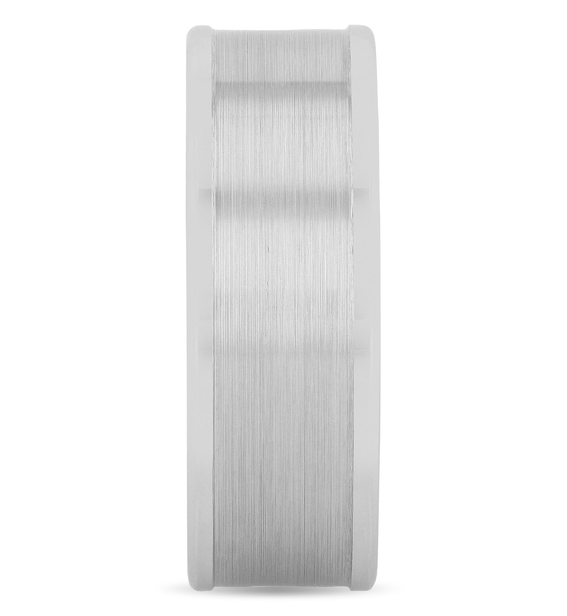 Brushed Center 8mm band in Tungsten