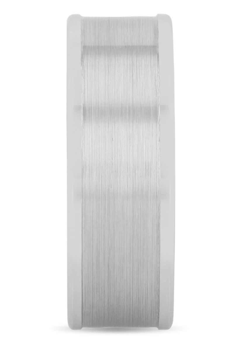 Brushed Center 8mm band in Tungsten