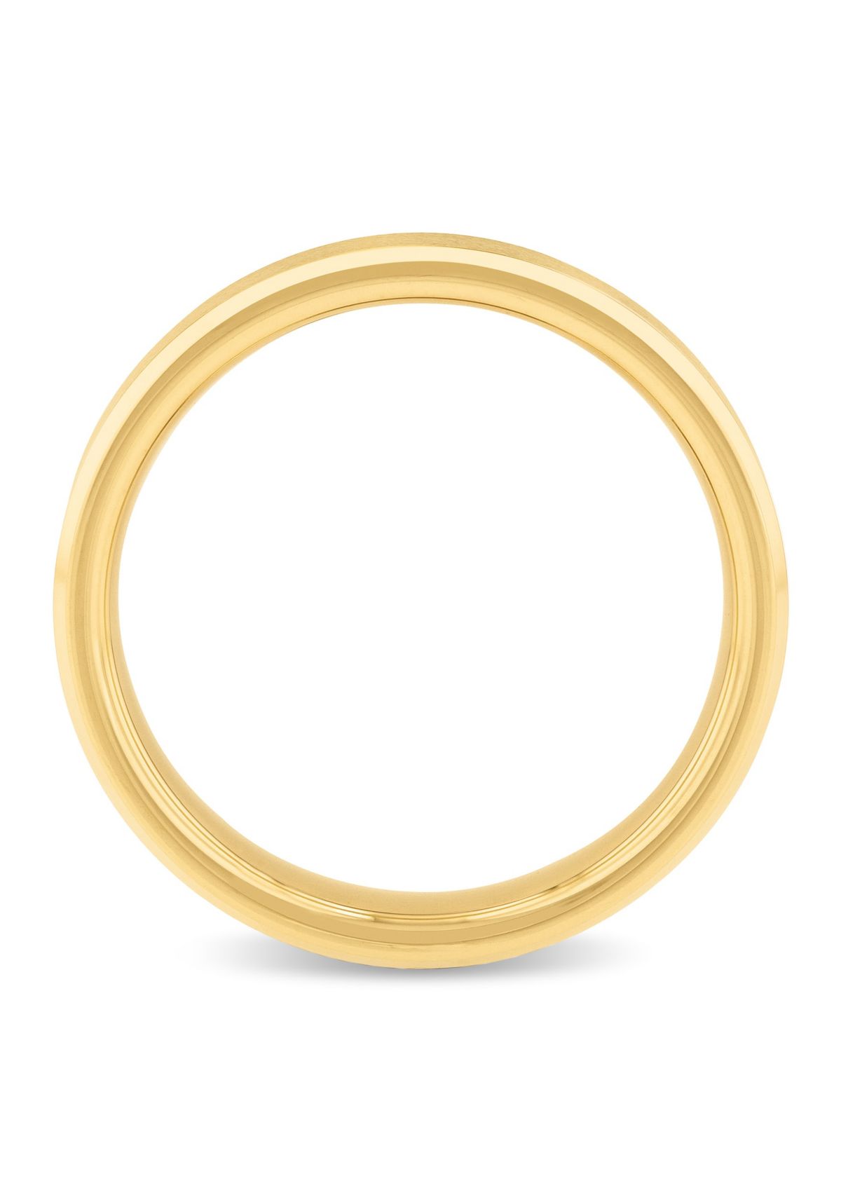Beveled 5mm Band in Yellow Tungsten