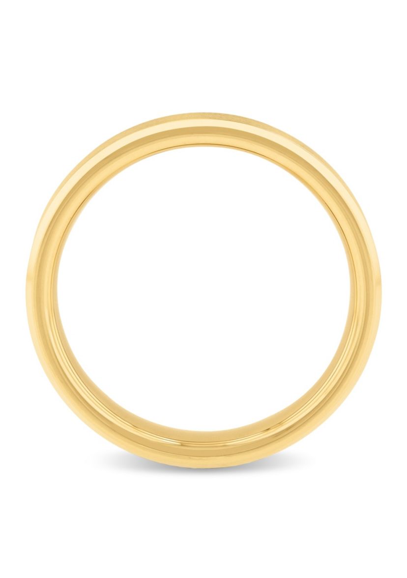 Beveled 5mm Band in Yellow Tungsten