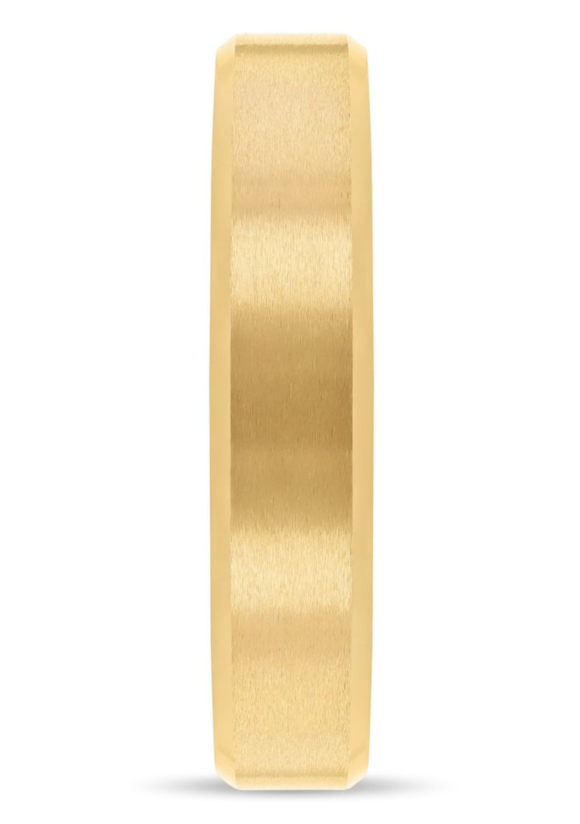 Beveled 5mm Band in Yellow Tungsten