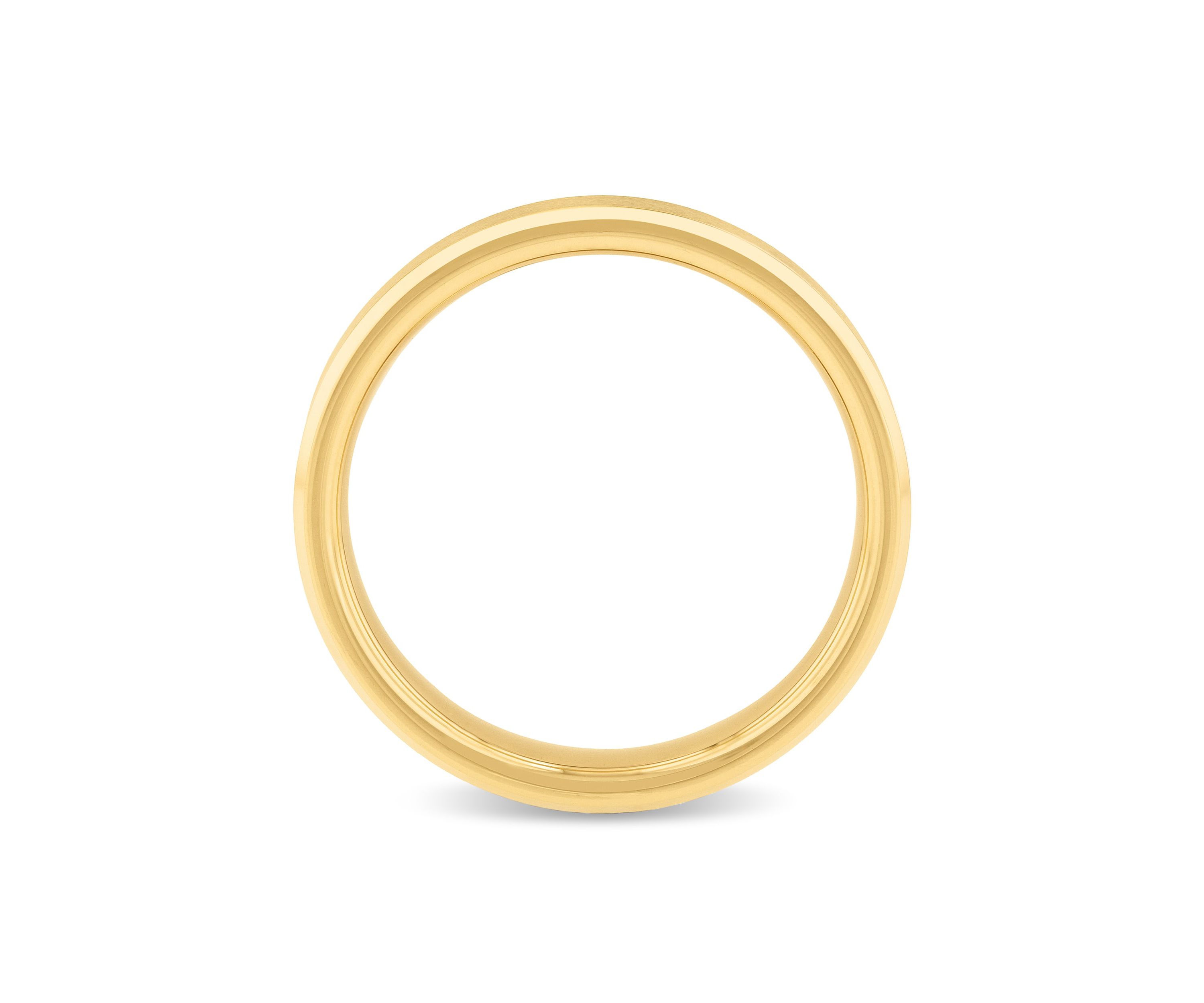 Beveled 5mm Band in Yellow Tungsten