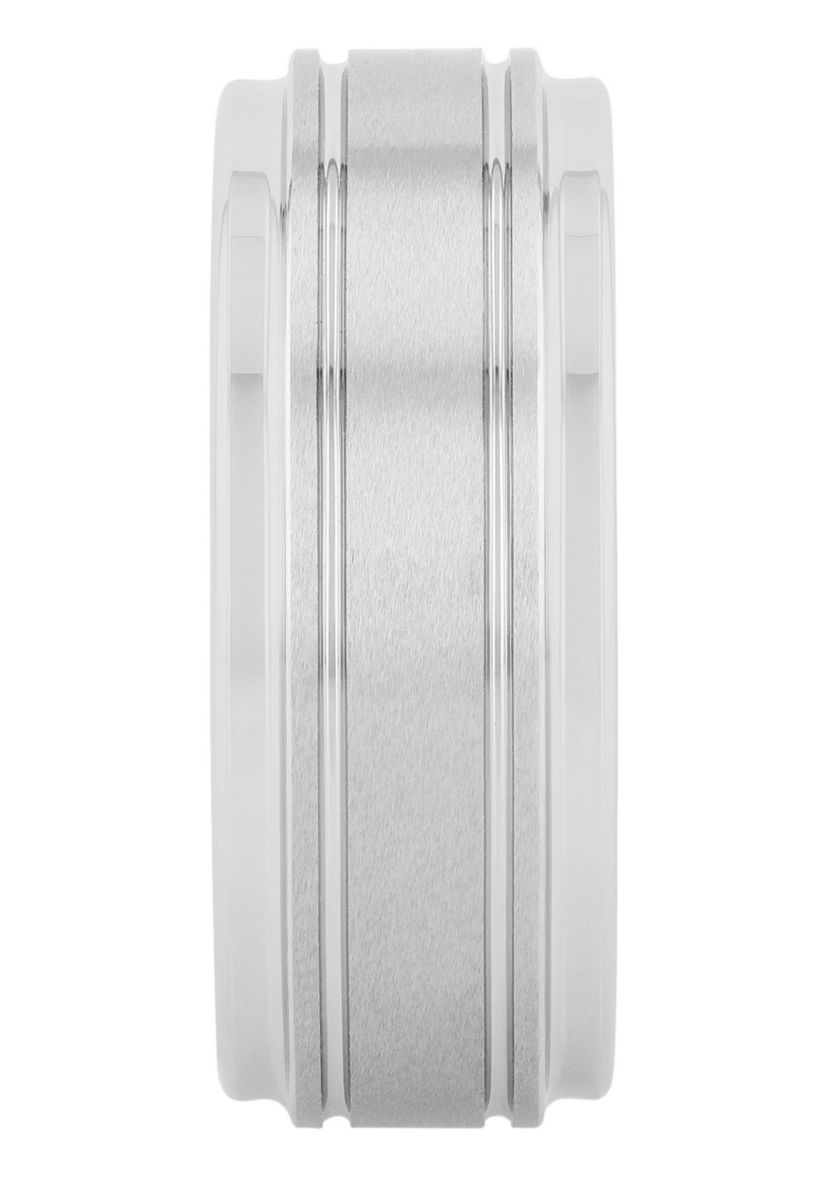 Grooved 9mm Band in Tungsten