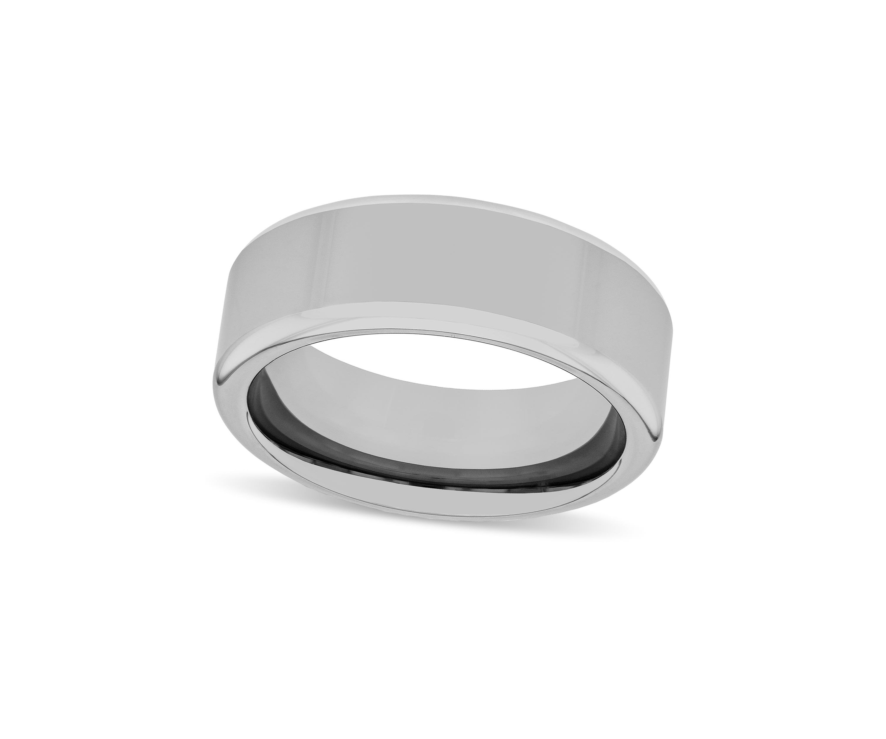 High Polish 8mm Band in Tungsten