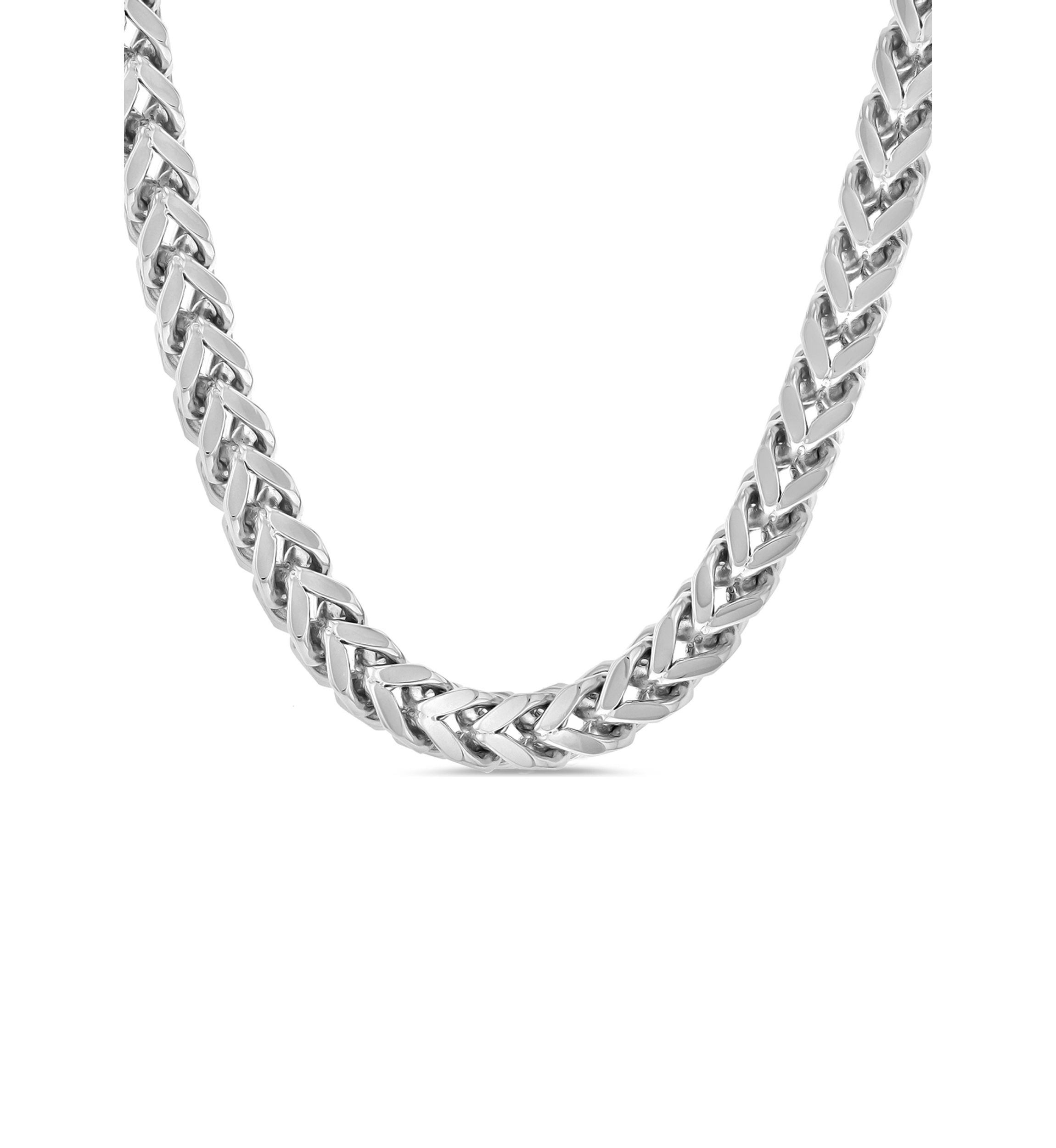 Curb Link Chain Bracelet and Necklace Set in Two-Tone Stainless Steel