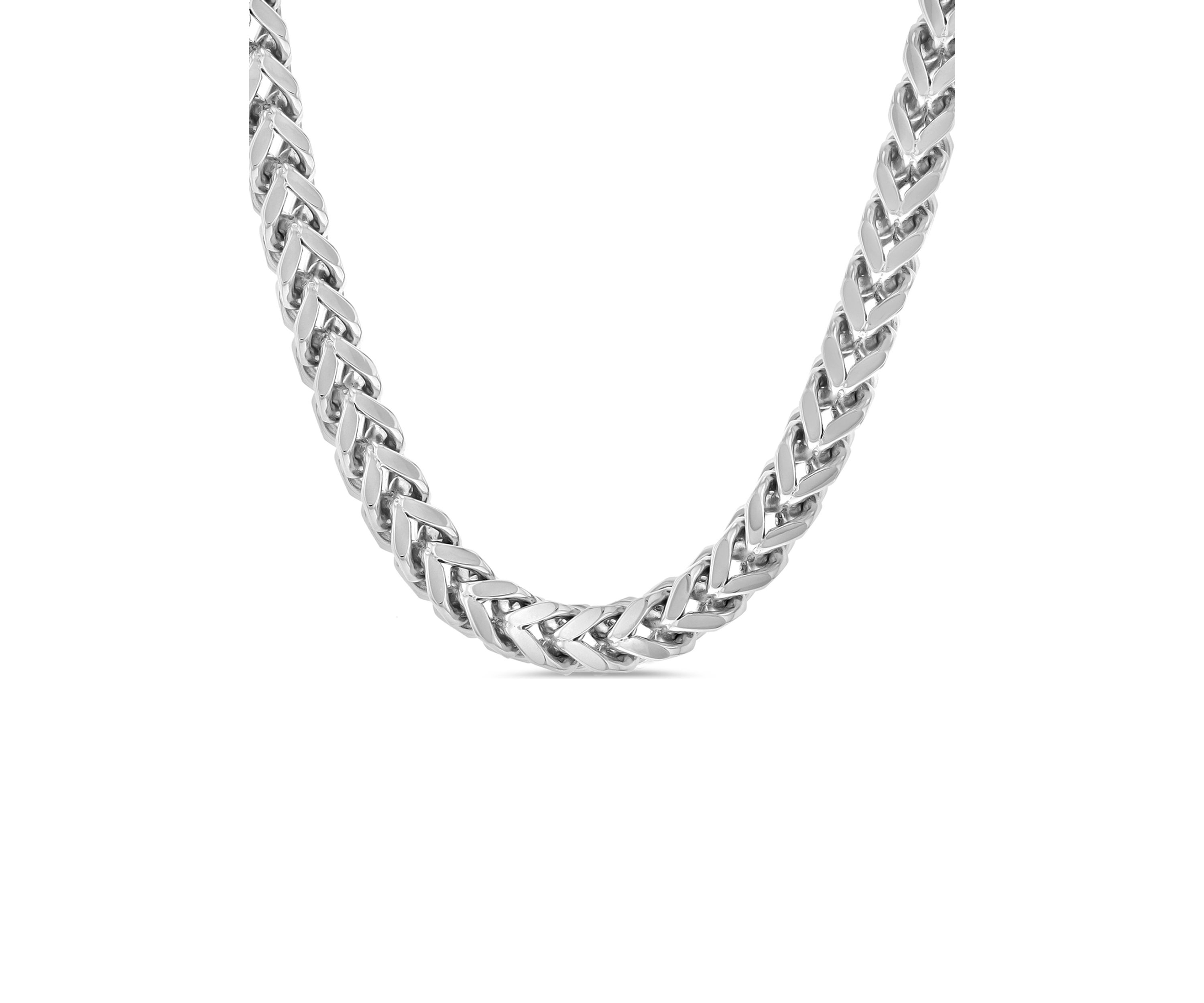 Curb Link Chain Bracelet and Necklace Set in Two-Tone Stainless Steel