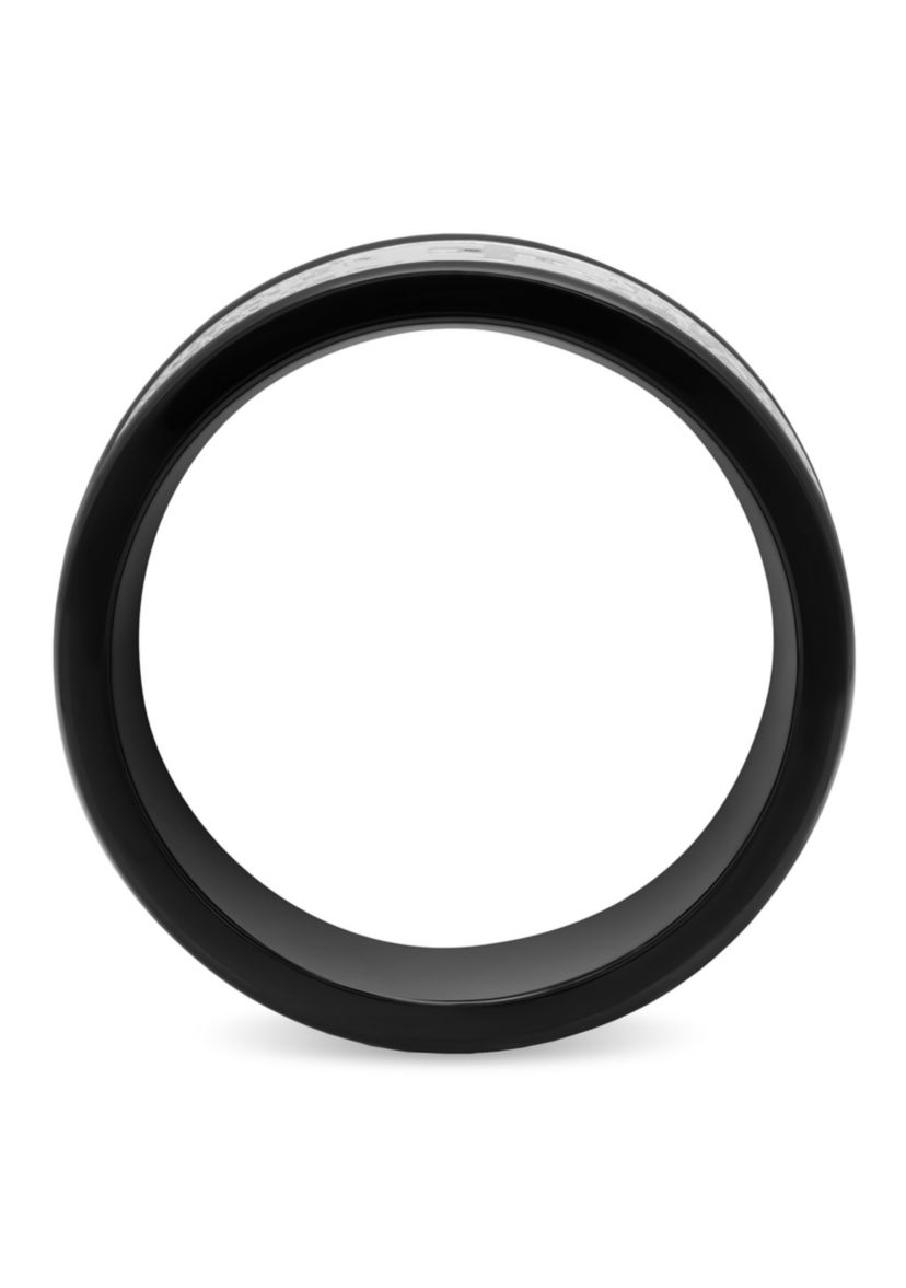 The Lords Prayer 9mm Band in Two-tone Stainless Steel