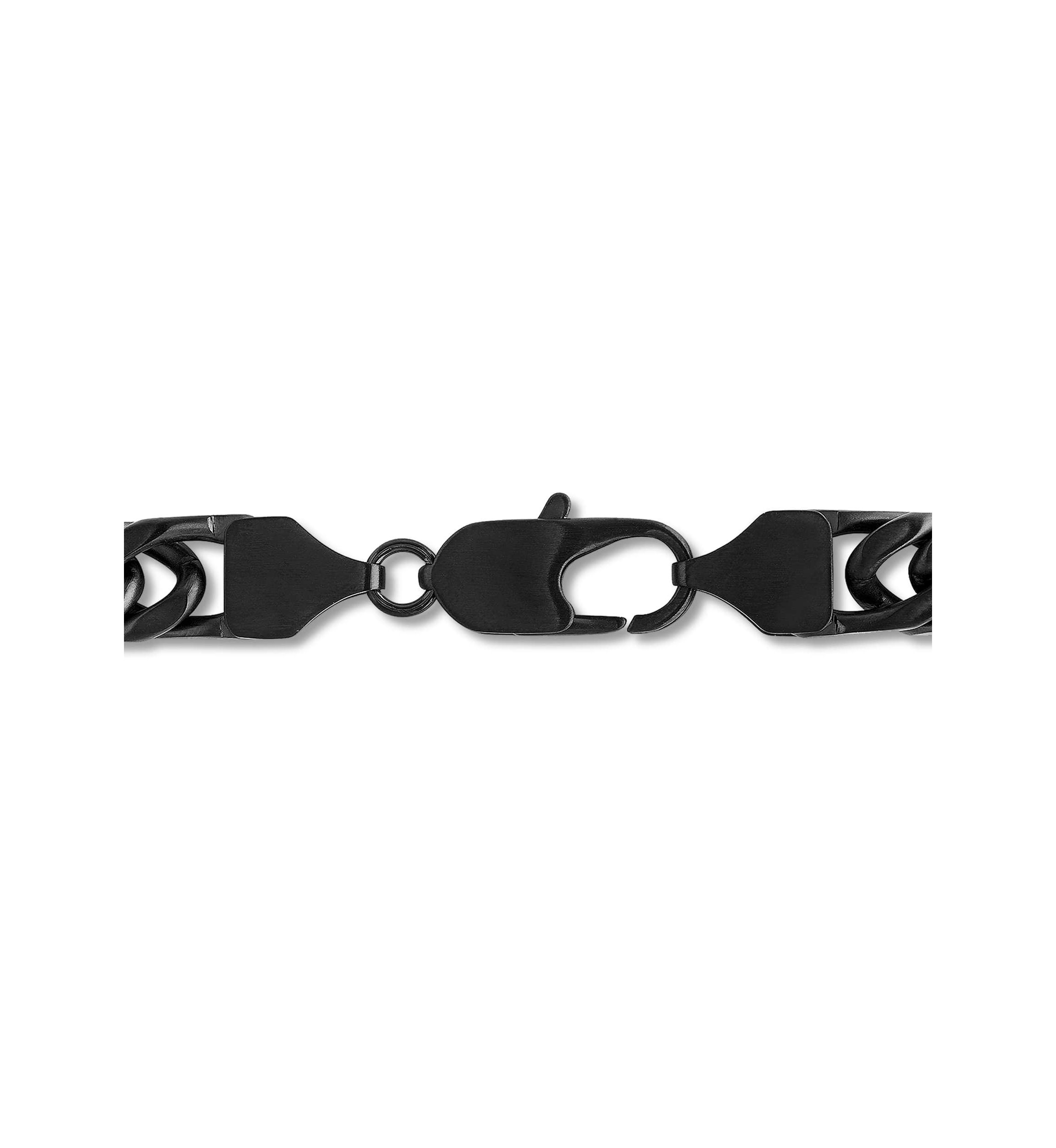 Stainless Steel Black Finish Curb Link Matte Chain