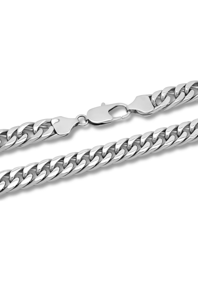 Curb Link Chain Necklace in Stainless Steel