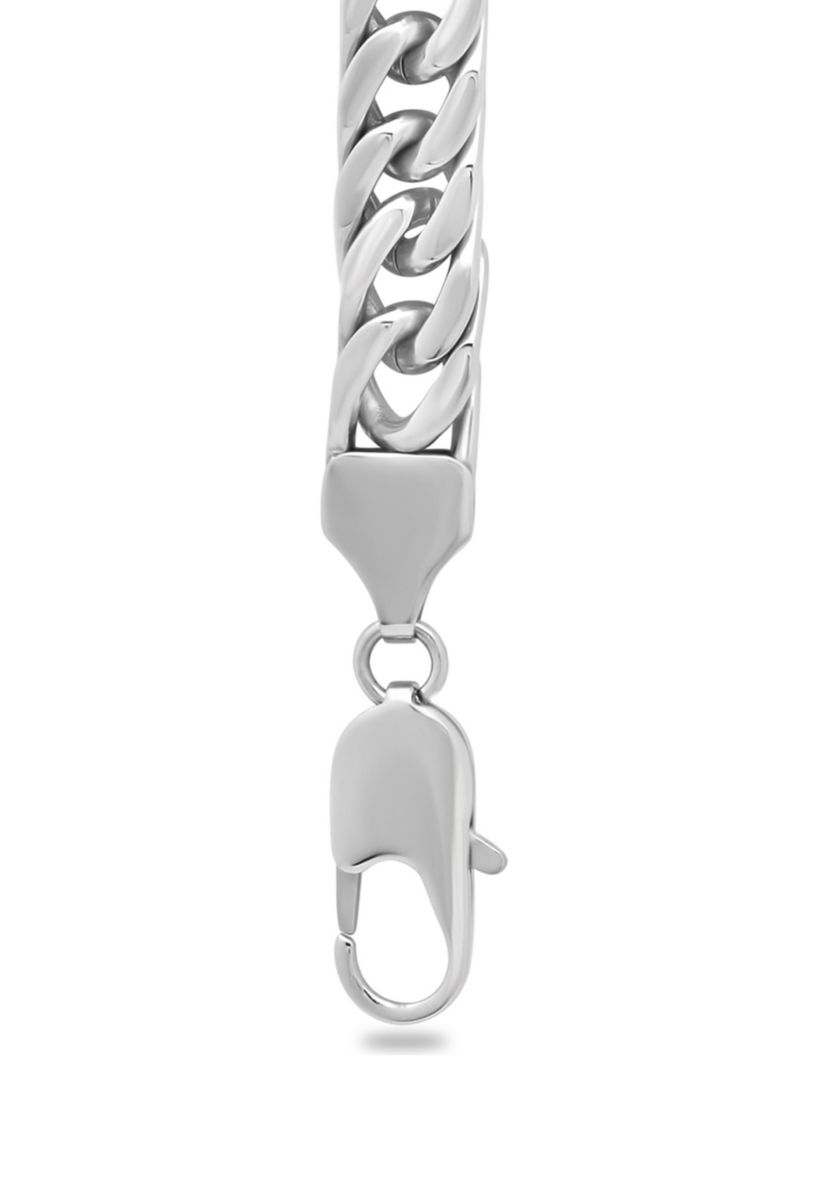 Curb Link Chain Necklace in Stainless Steel