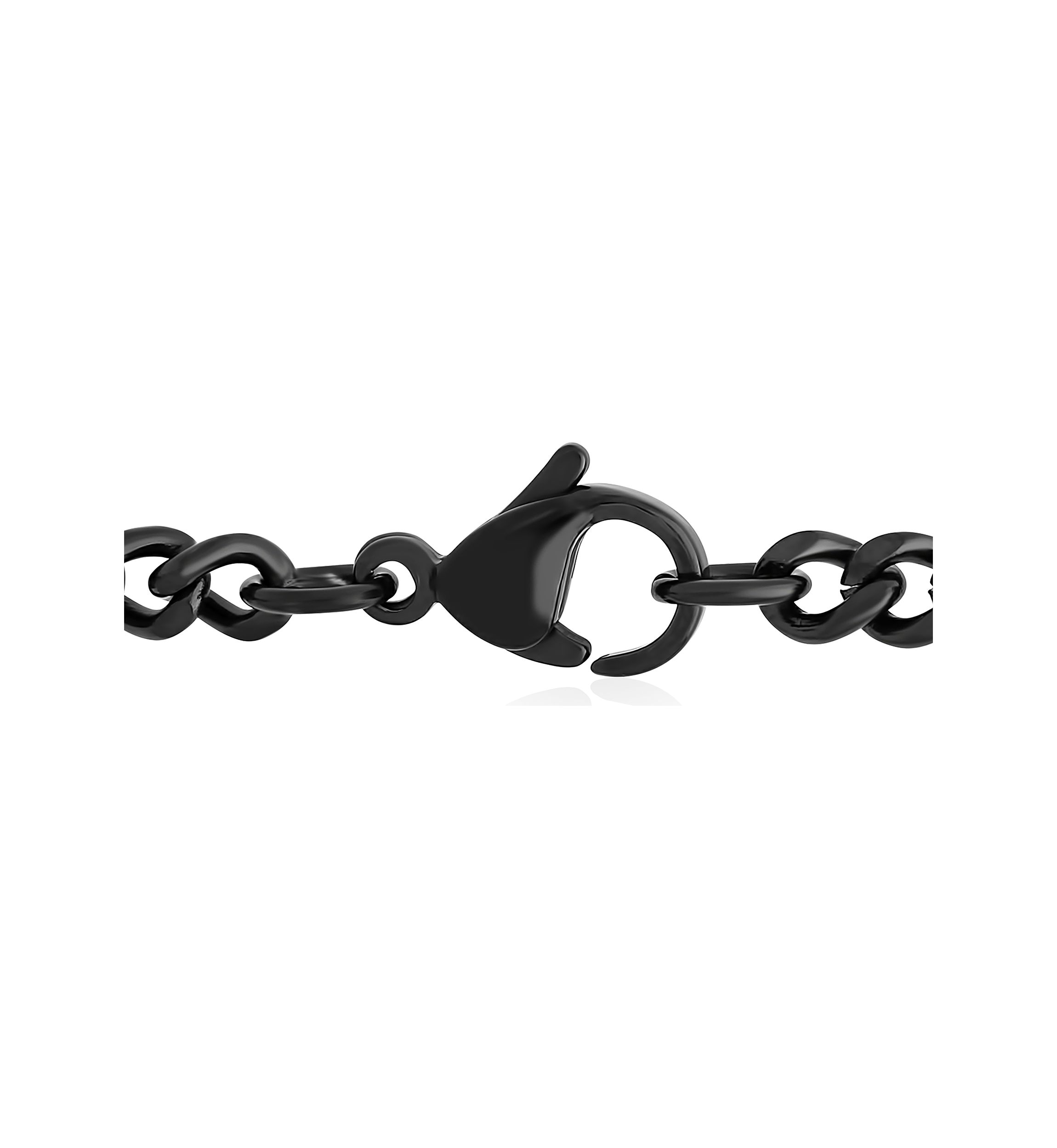 1/6 ct. t.w. Black Diamond Cross Pendant in Black Stainless Steel