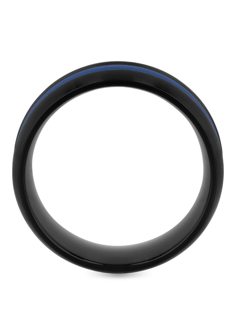 Stripe 8mm Band in Two-Tone Stainless Steel