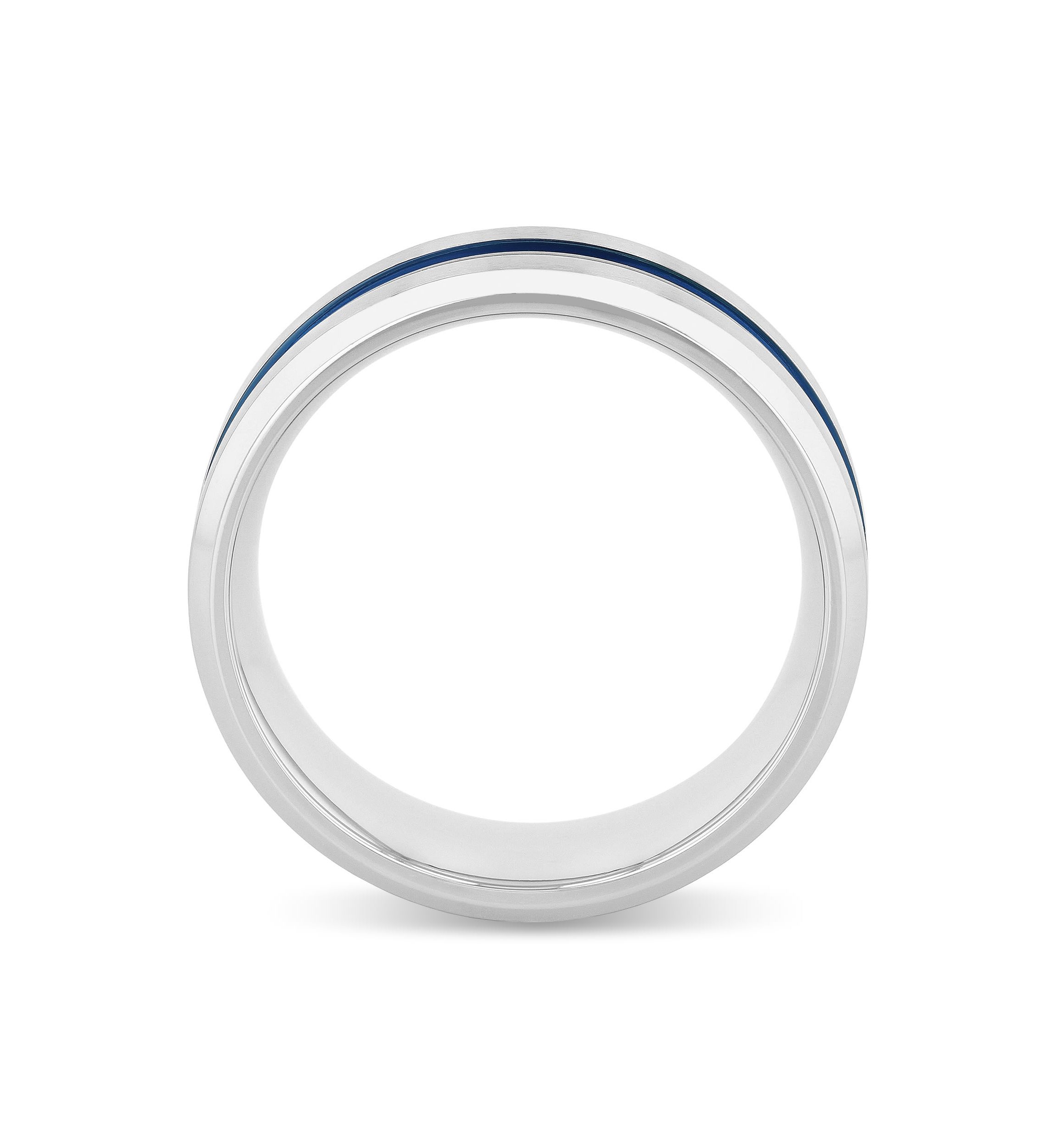 Stripe 8mm Band in Two-tone Stainless Steel