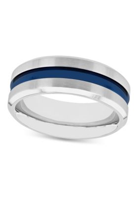 Stripe 8mm Band in Two-tone Stainless Steel