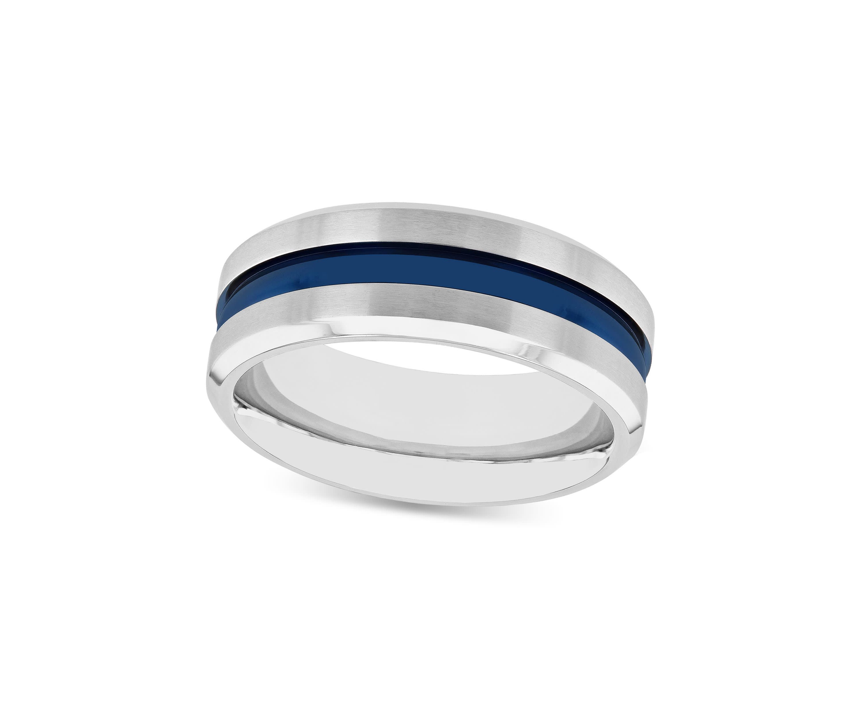Stripe 8mm Band in Two-tone Stainless Steel