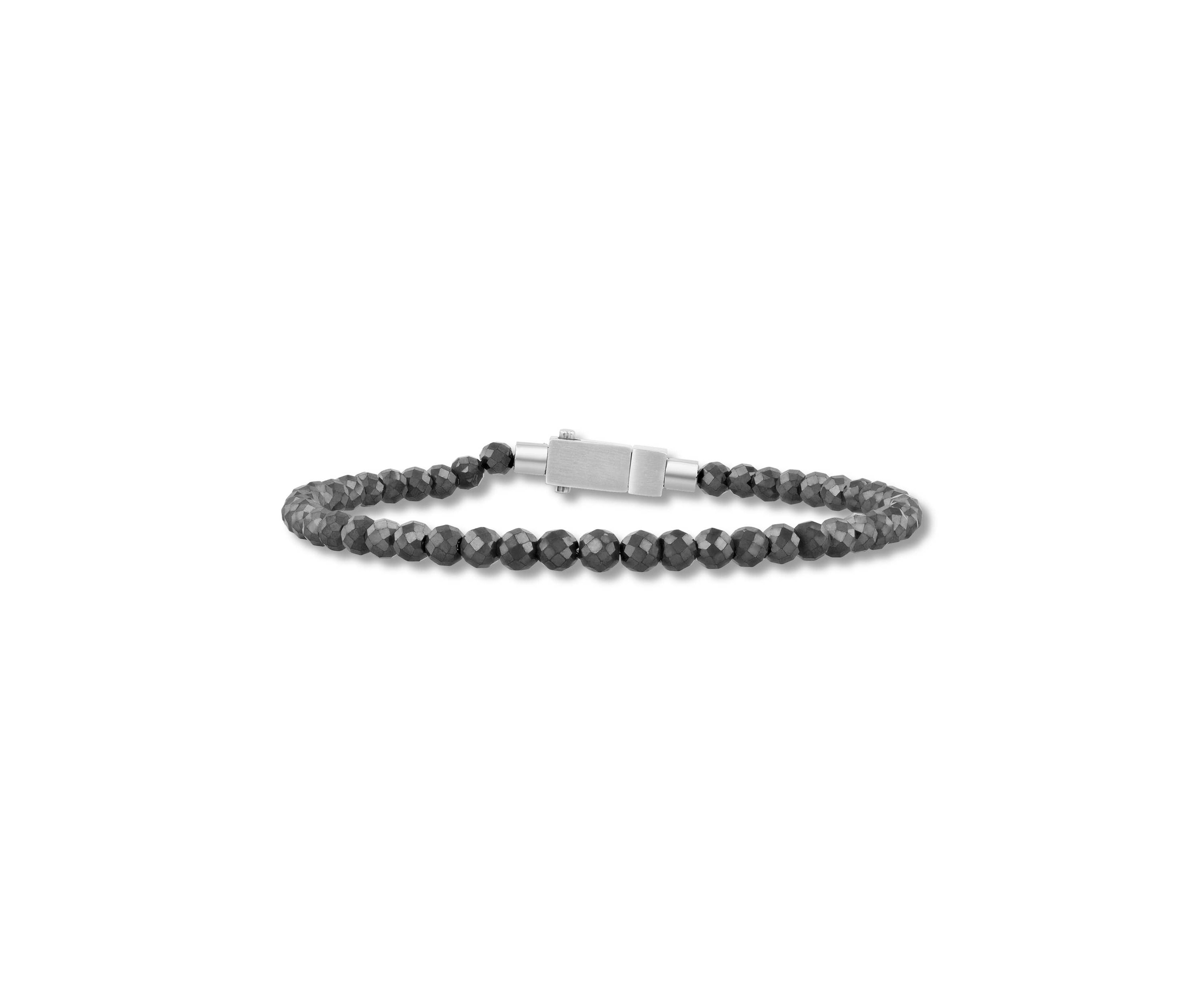 Stainless Steel Hematite Briolette Bracelet