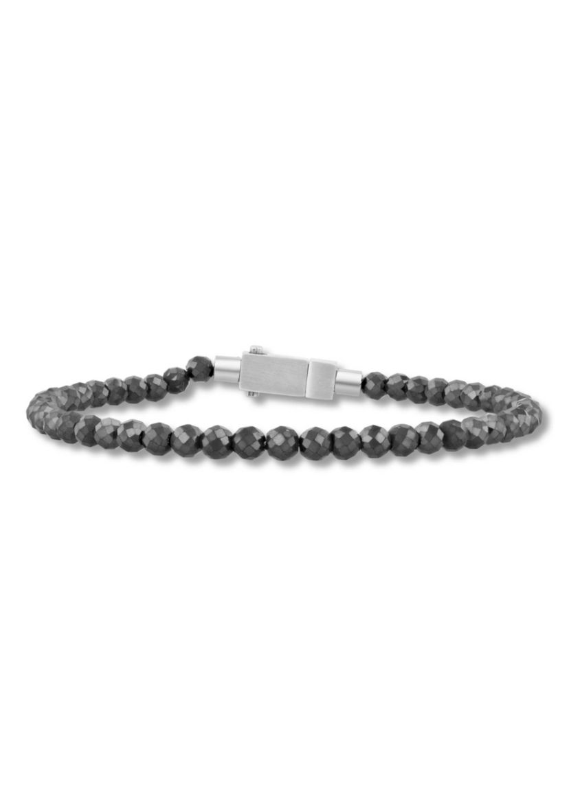 Stainless Steel Hematite Briolette Bracelet