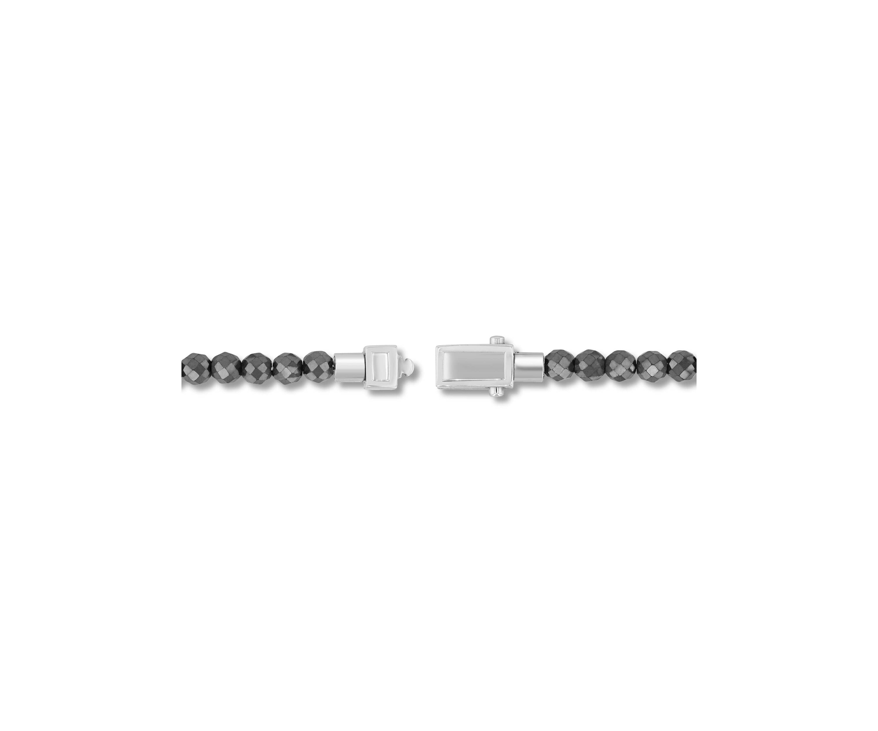 Stainless Steel Hematite Briolette Bracelet