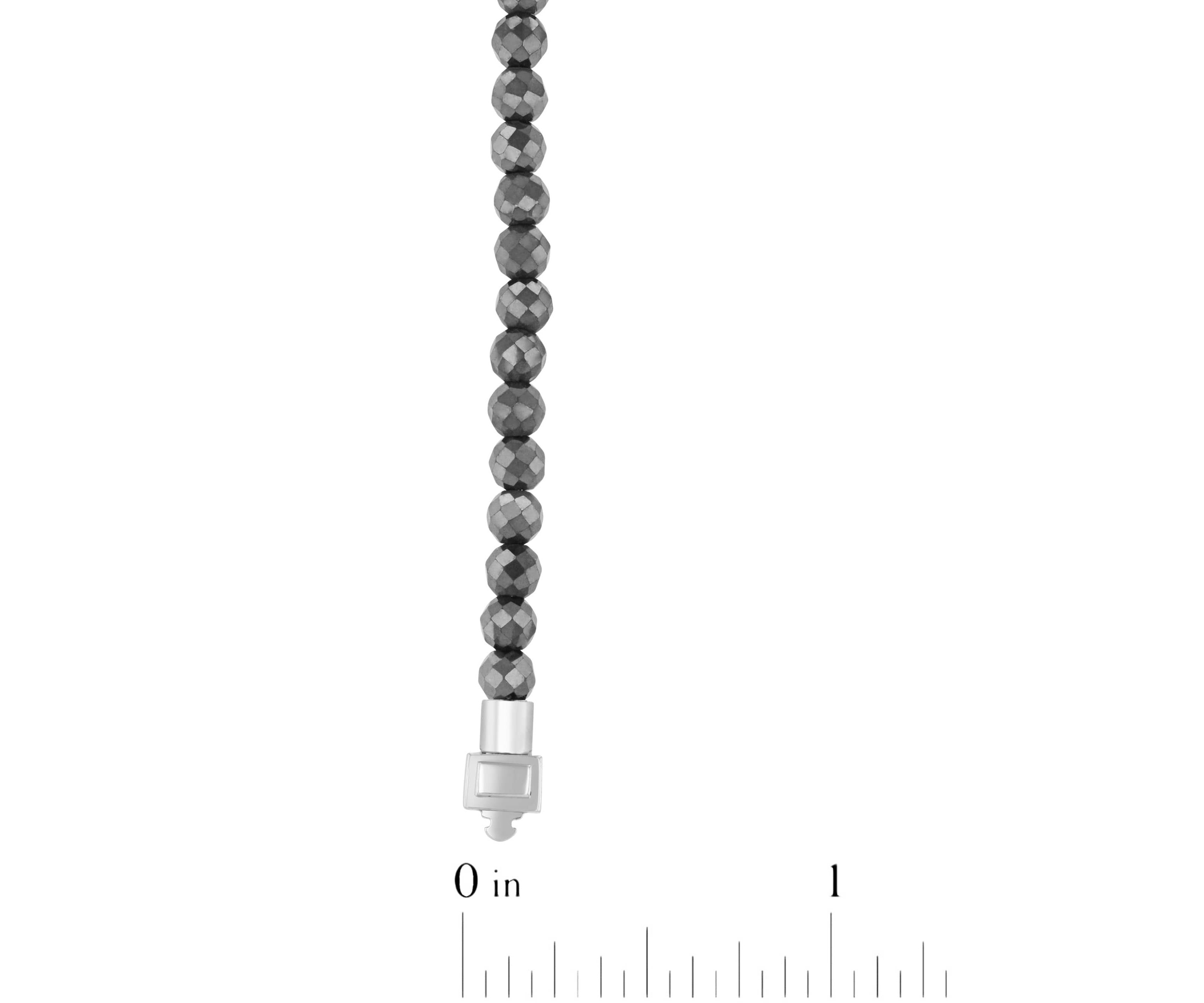 Stainless Steel Hematite Briolette Bracelet