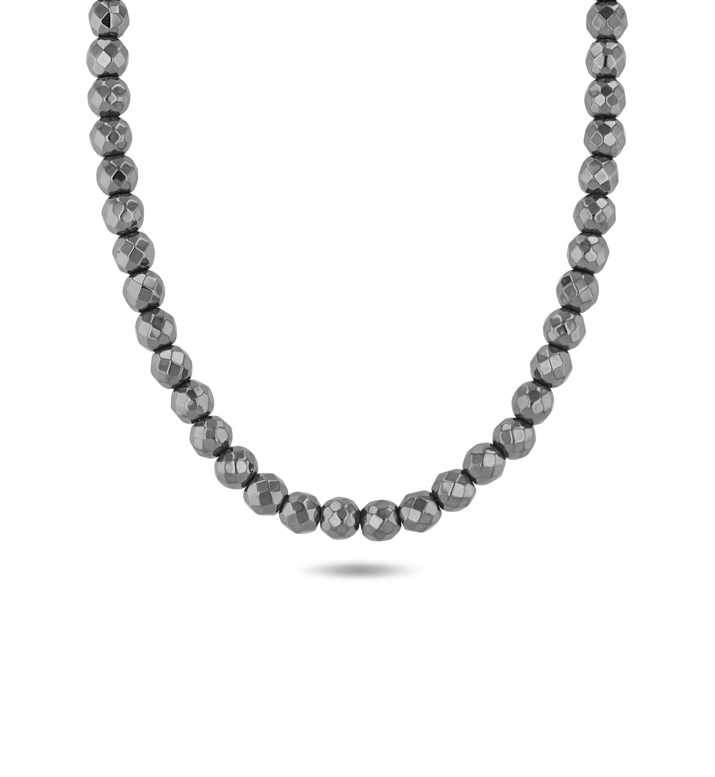 Stainless Steel Hematite 4MM Bead Bracelet