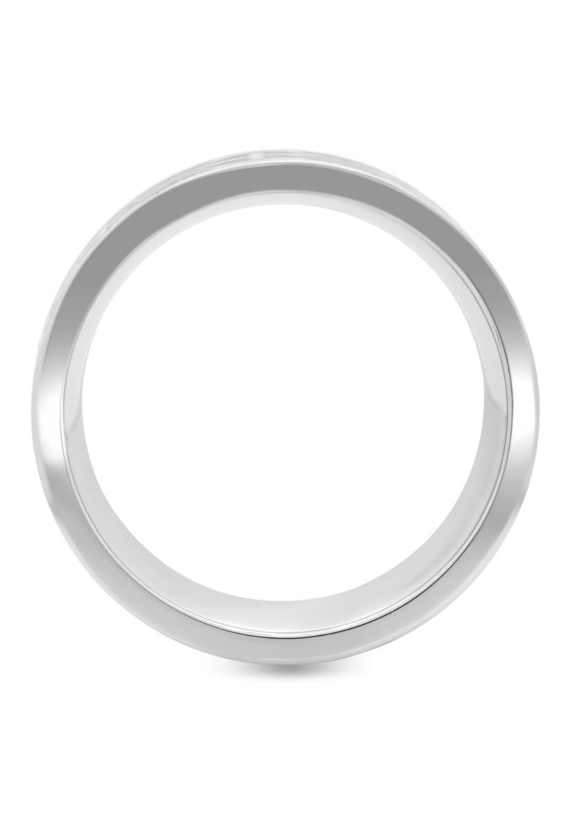 Celtic Pattern 8mm Band in Stainless Steel
