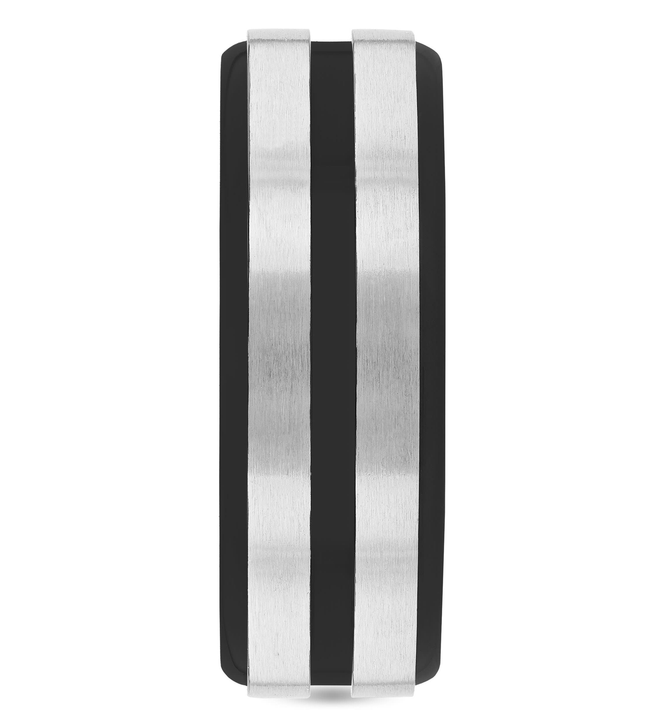 Stripe 8mm Band in Two-Tone Stainless Steel